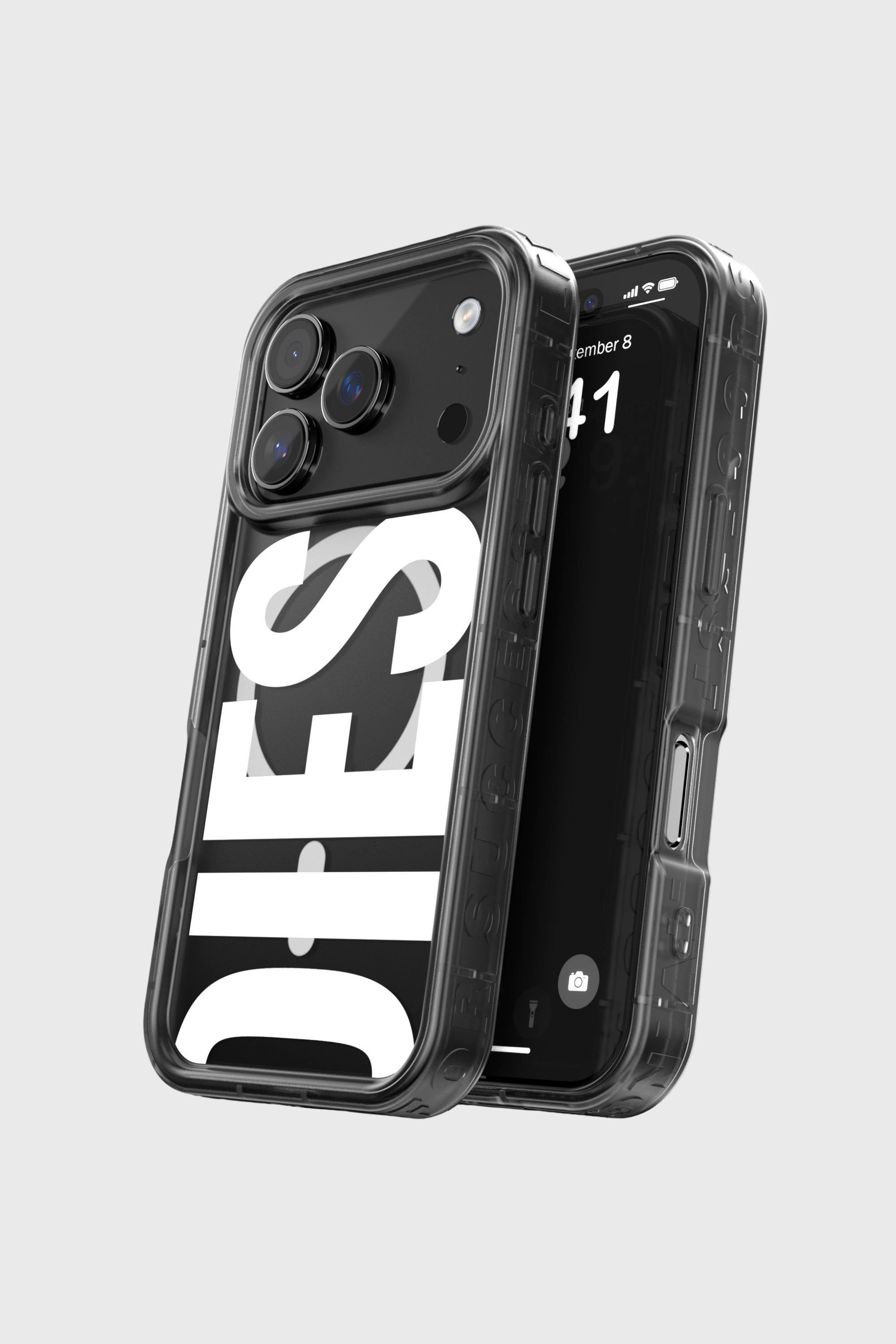 Diesel - 60437 MOULDED CASE, Unisex's Biscotto bumper case with magsafe for iPhone 17 Pro in Black - 4