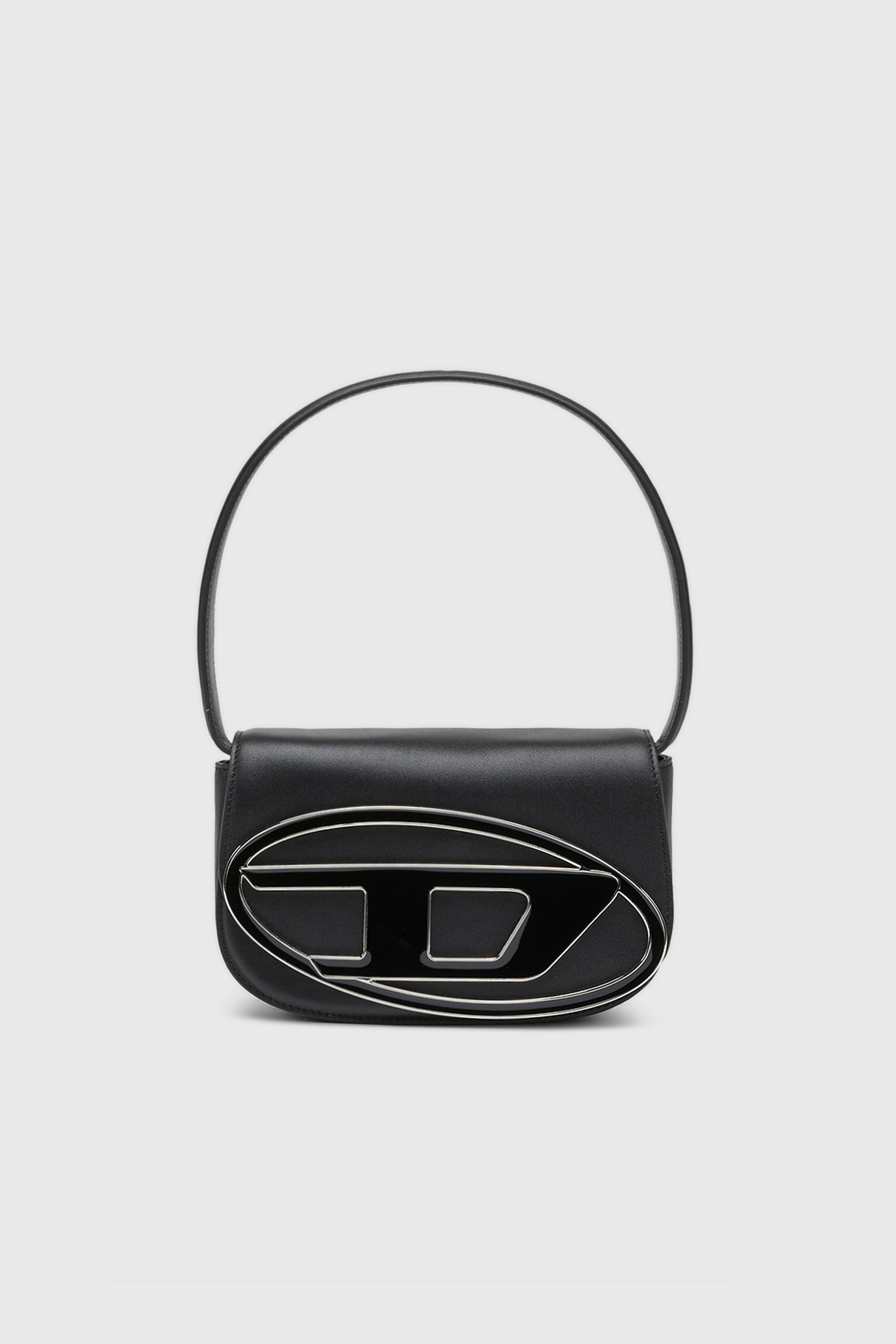 Diesel - 1DR, Woman's 1DR-Iconic shoulder bag in nappa leather in Black - 2