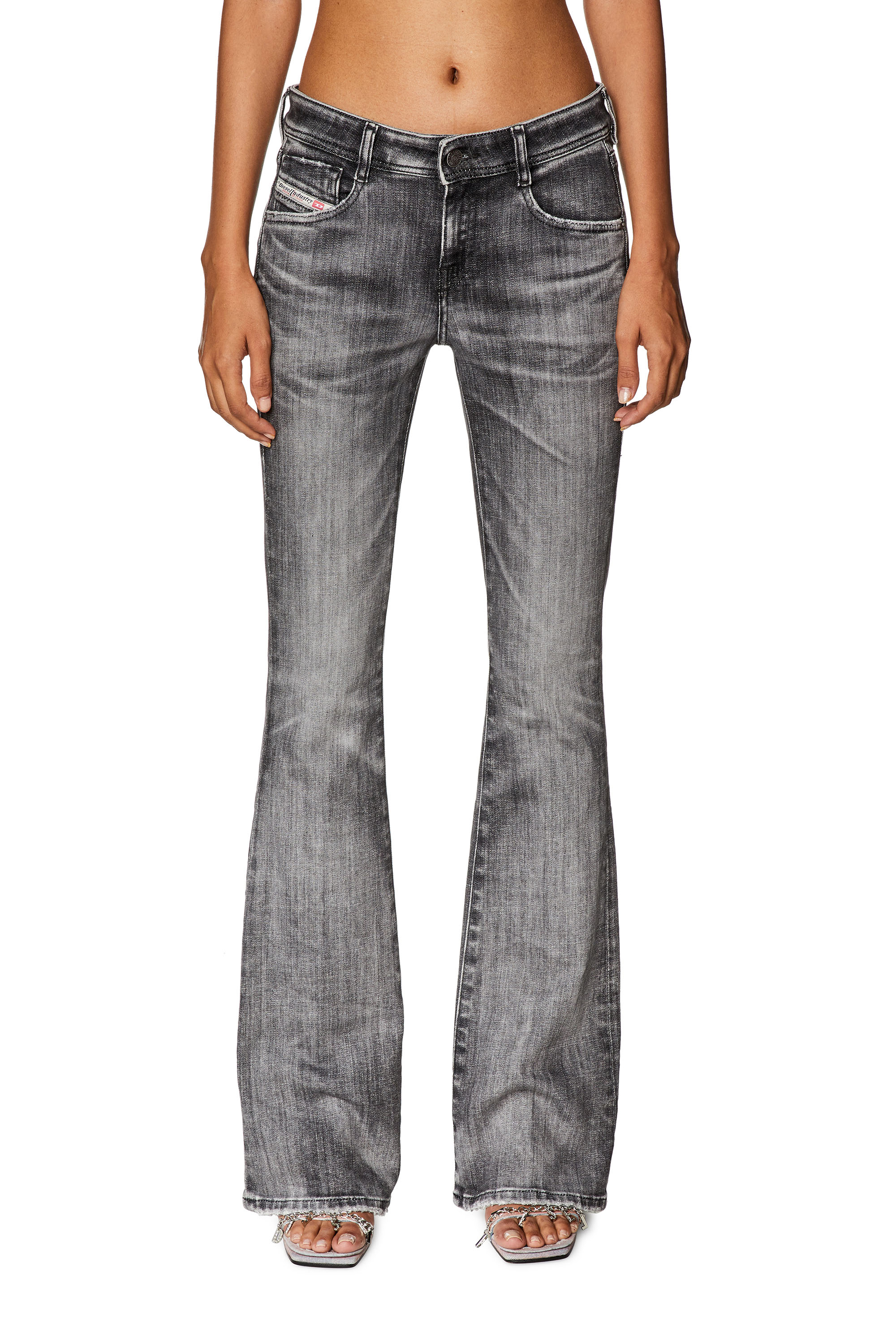 Diesel - Bootcut and Flare Jeans 1969 D-Ebbey 09G38, Black/Dark grey - Image 1