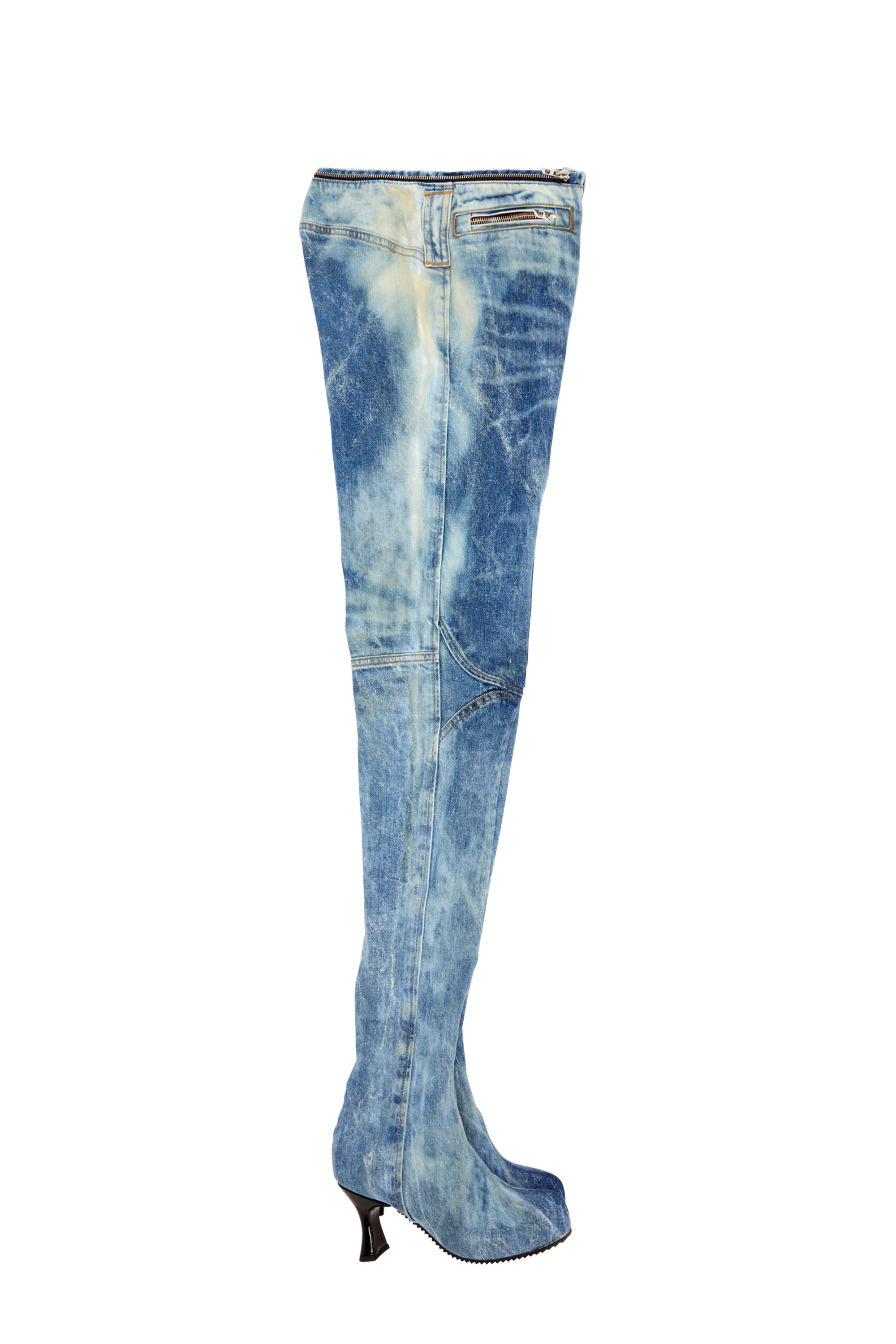 Diesel - Woman Straight Jeans D-Gen 0PGAM, Medium blue - Image 3