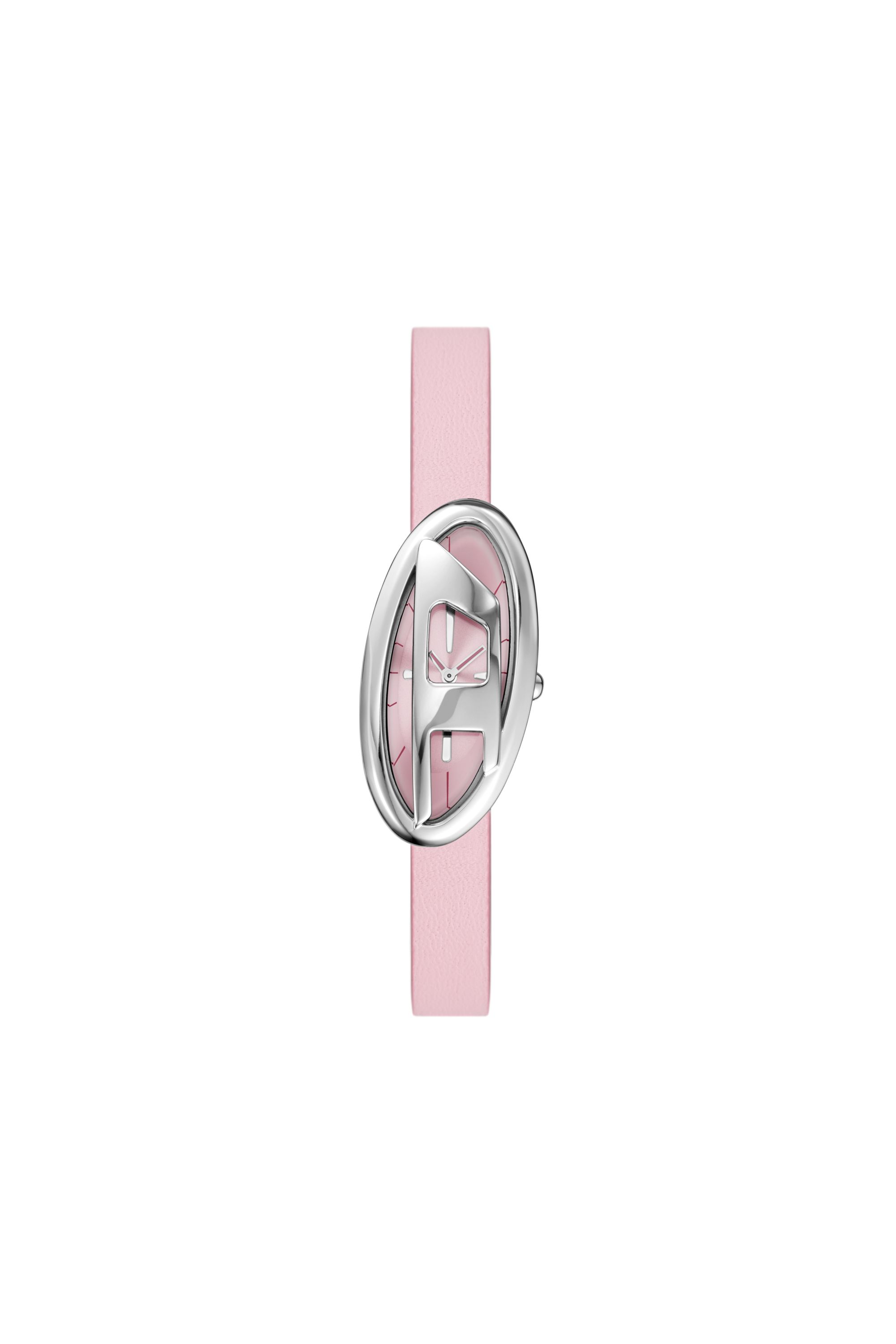 Diesel - DZ5621 WATCH, Woman's D-Era Two-Hand Leather Watch in Pink - 1