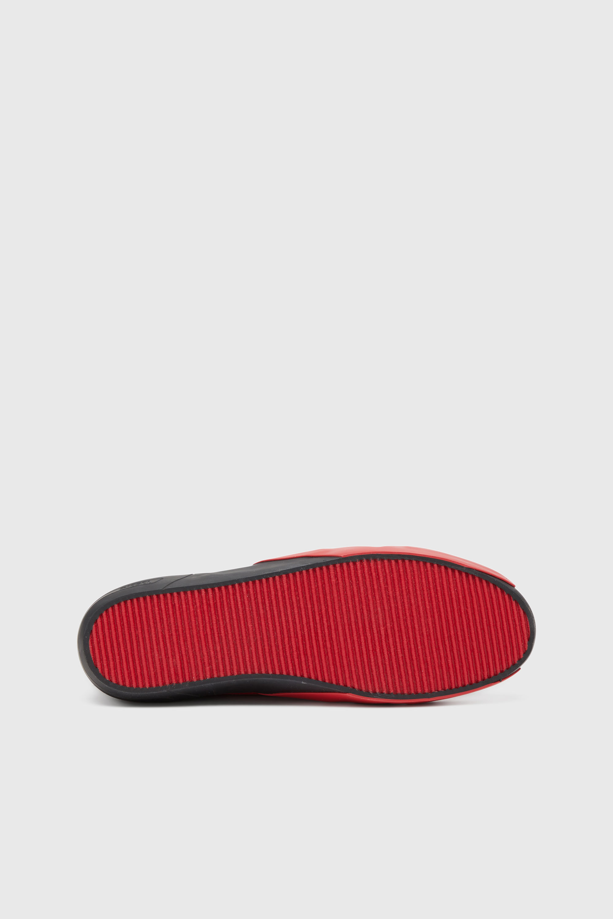 Diesel - S-SLANTE-D LOW, Man's S-Slante-D-Sneakers in suede and leather with D logo in Black/Red - 5