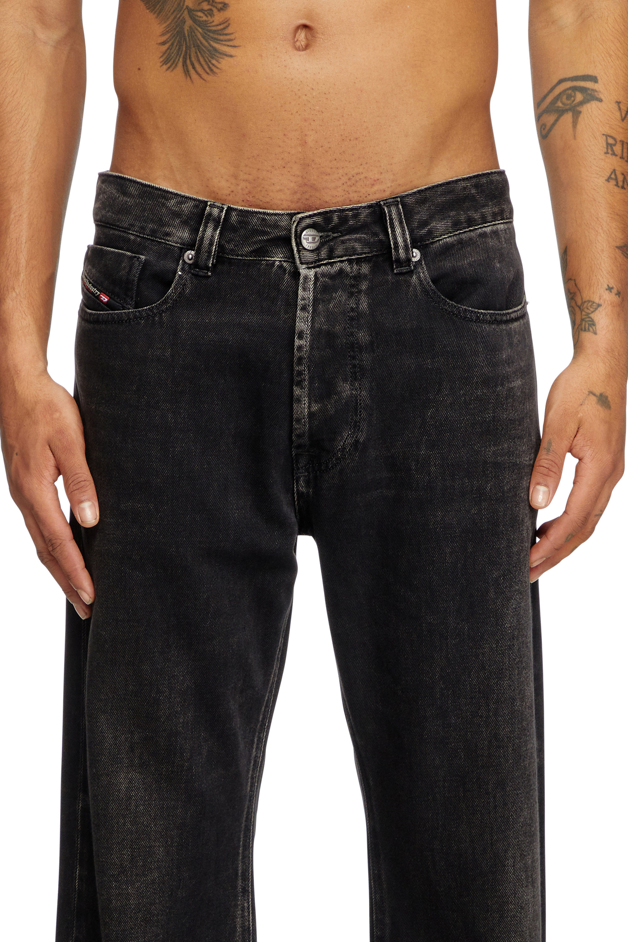Relaxed Jeans 1980 D-Eeper 09J96, Black/Dark grey Diesel - Man's Relaxed Jeans 1980 D-Eeper 09J96, Black/Dark grey - 5