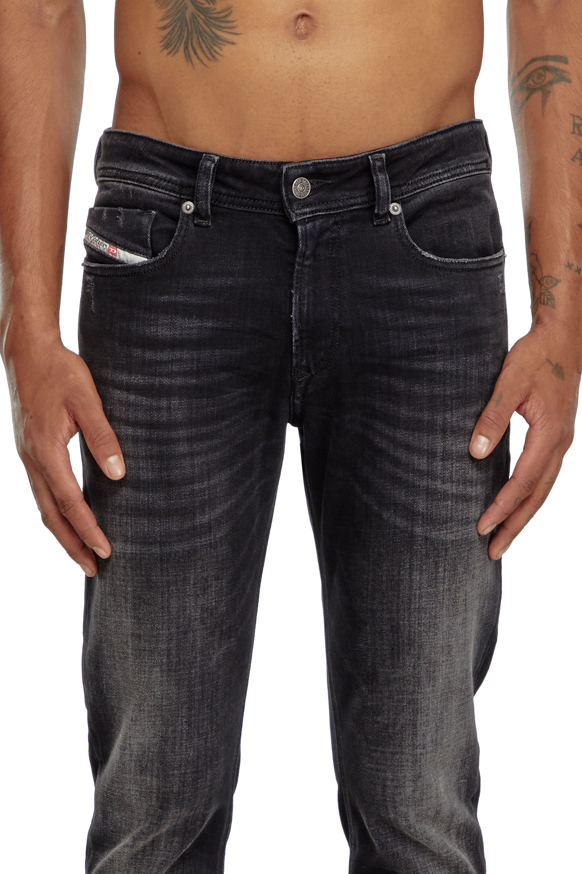 Diesel - Man Skinny Jeans 1979 Sleenker 09K11, Black/Dark grey - Image 5