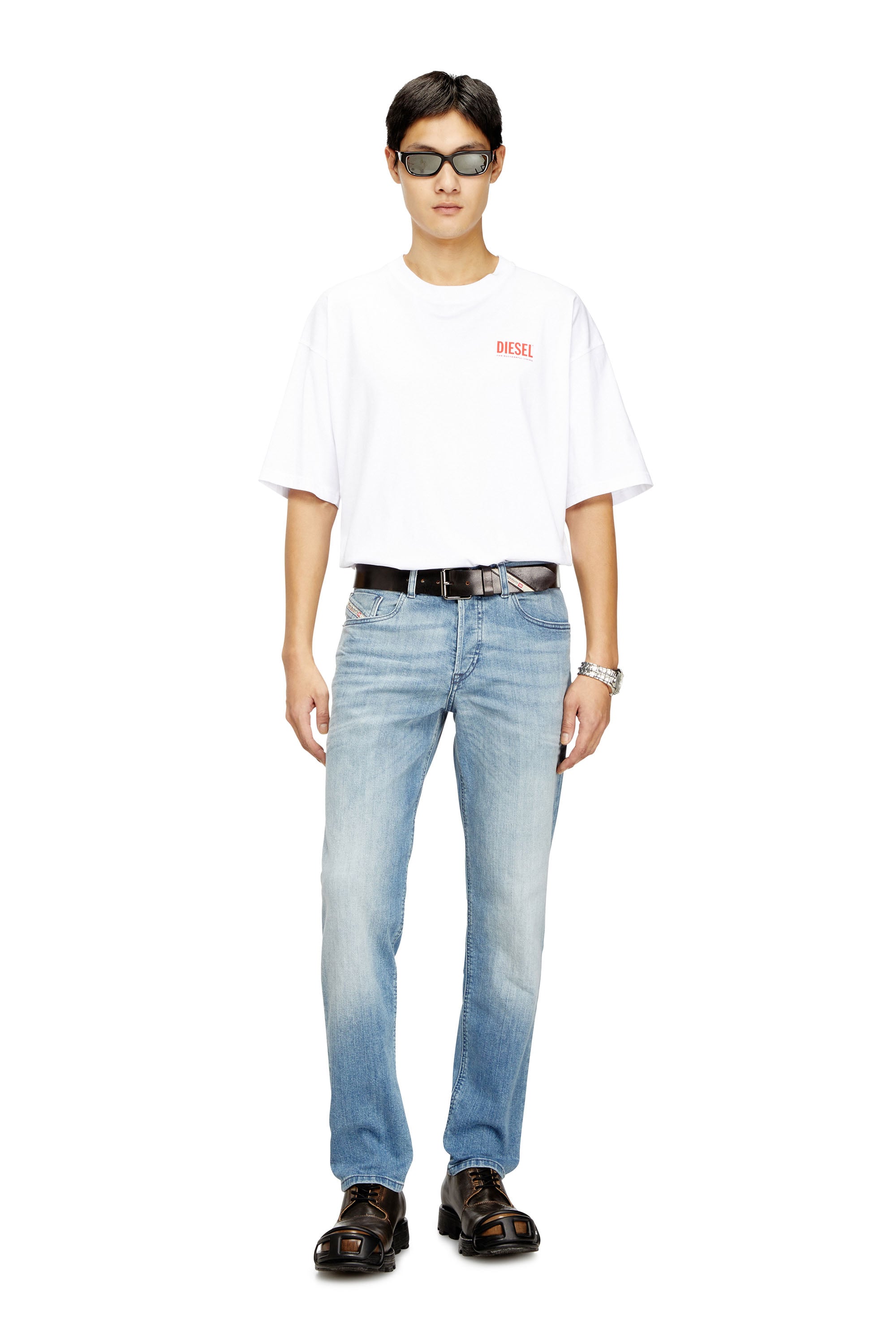 Diesel - Man's Regular Jeans 2023 D-Finitive 0GRDI, Light Blue - 1
