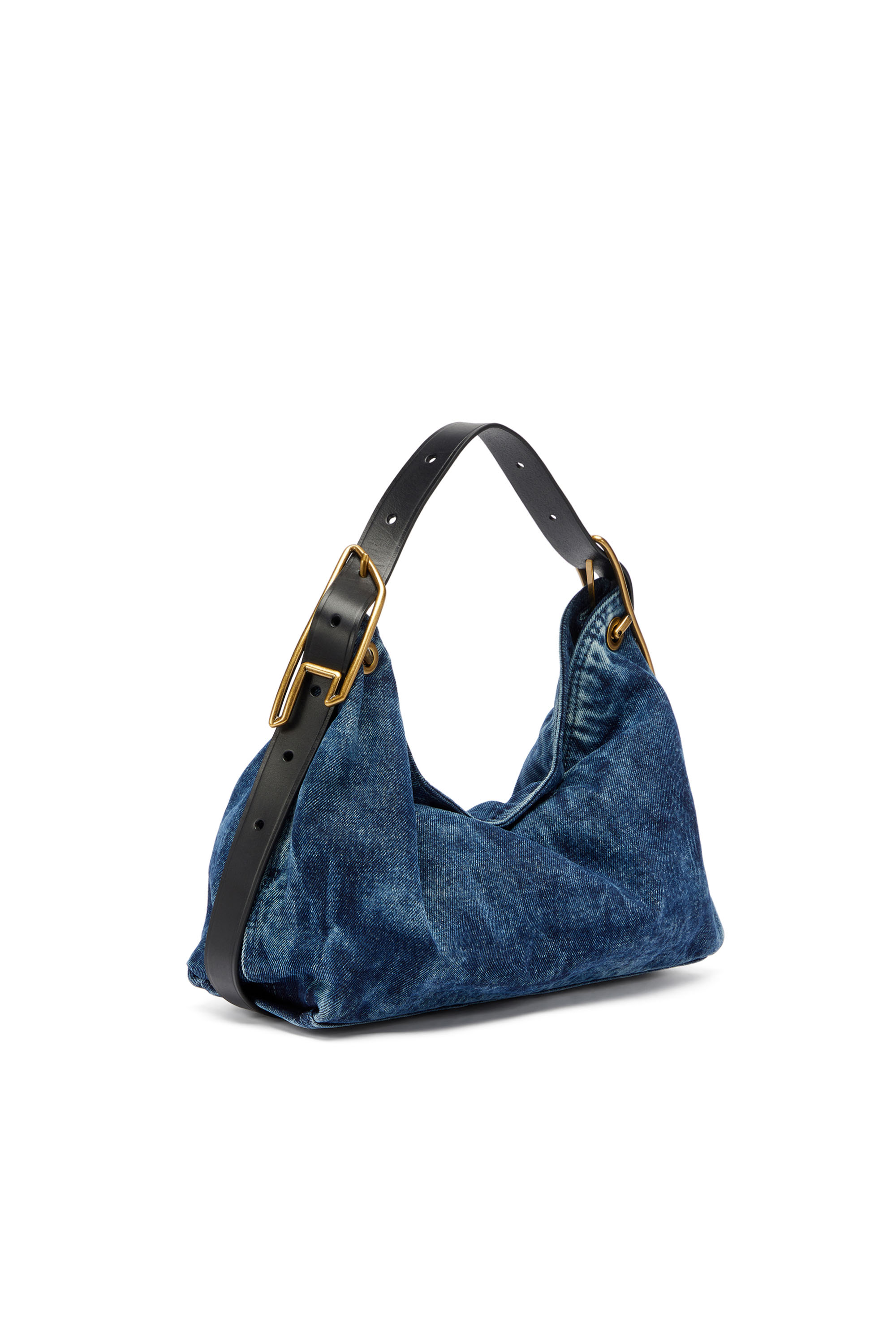 Diesel - D-LINE SHOULDER, Woman's D-Line-Denim shoulder bag in Medium blue - 1