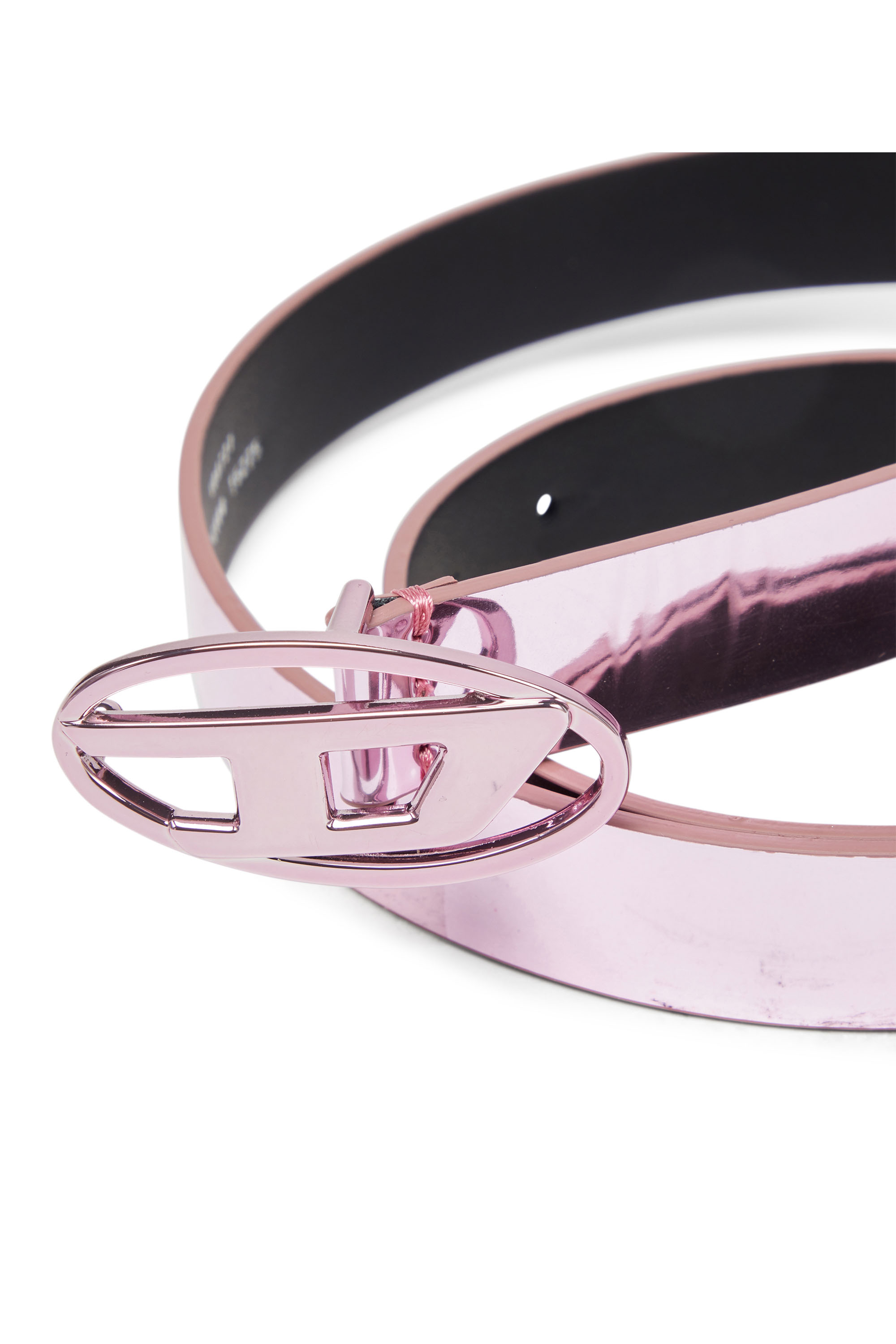 Diesel - B-1DR 20, Woman Slim metallic belt in Pink - Image 4
