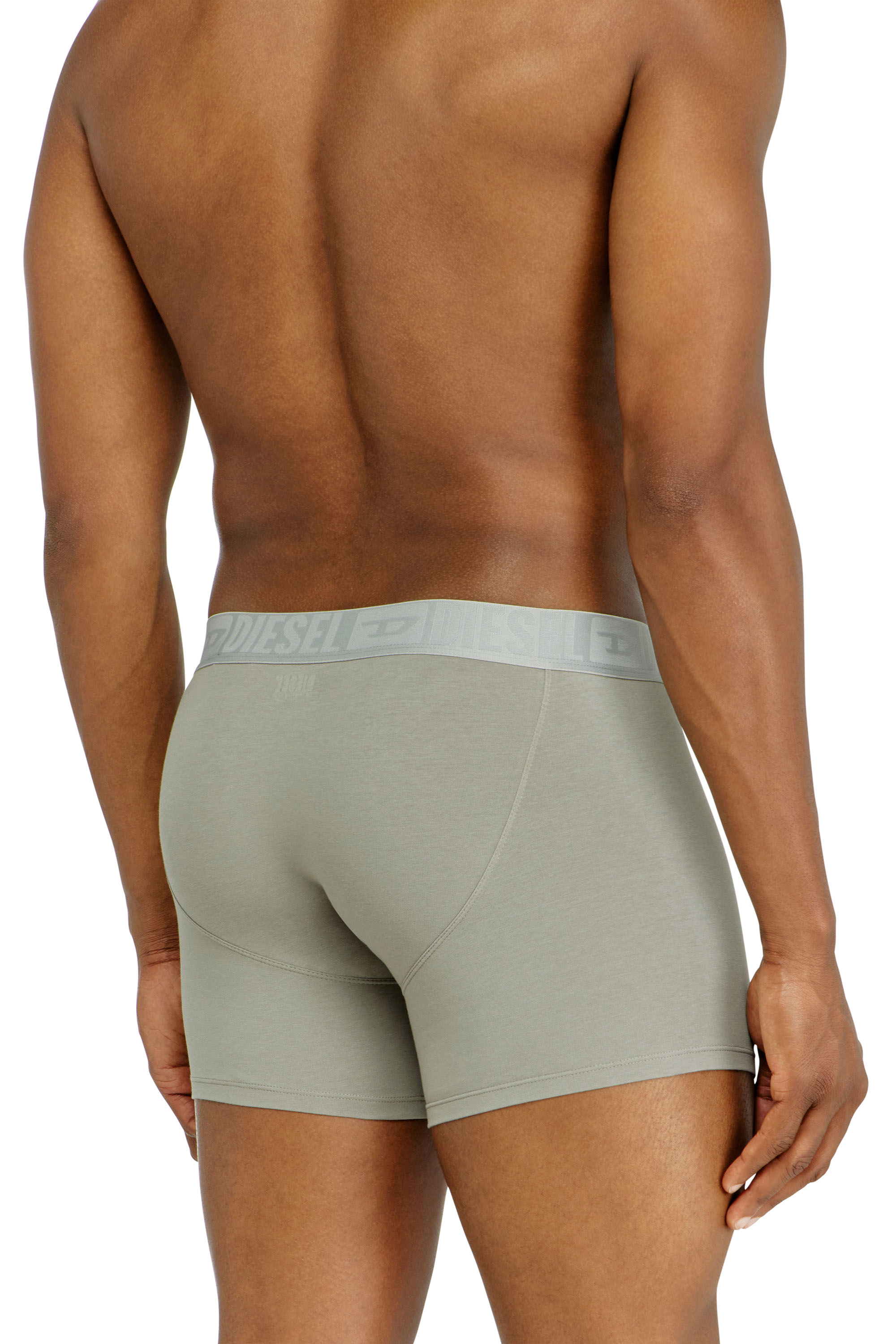 Diesel - SEBASTIAN-D-CORE-3PACK, Man's Three-pack boxer briefs in stretch cotton in Black/Grey - 4