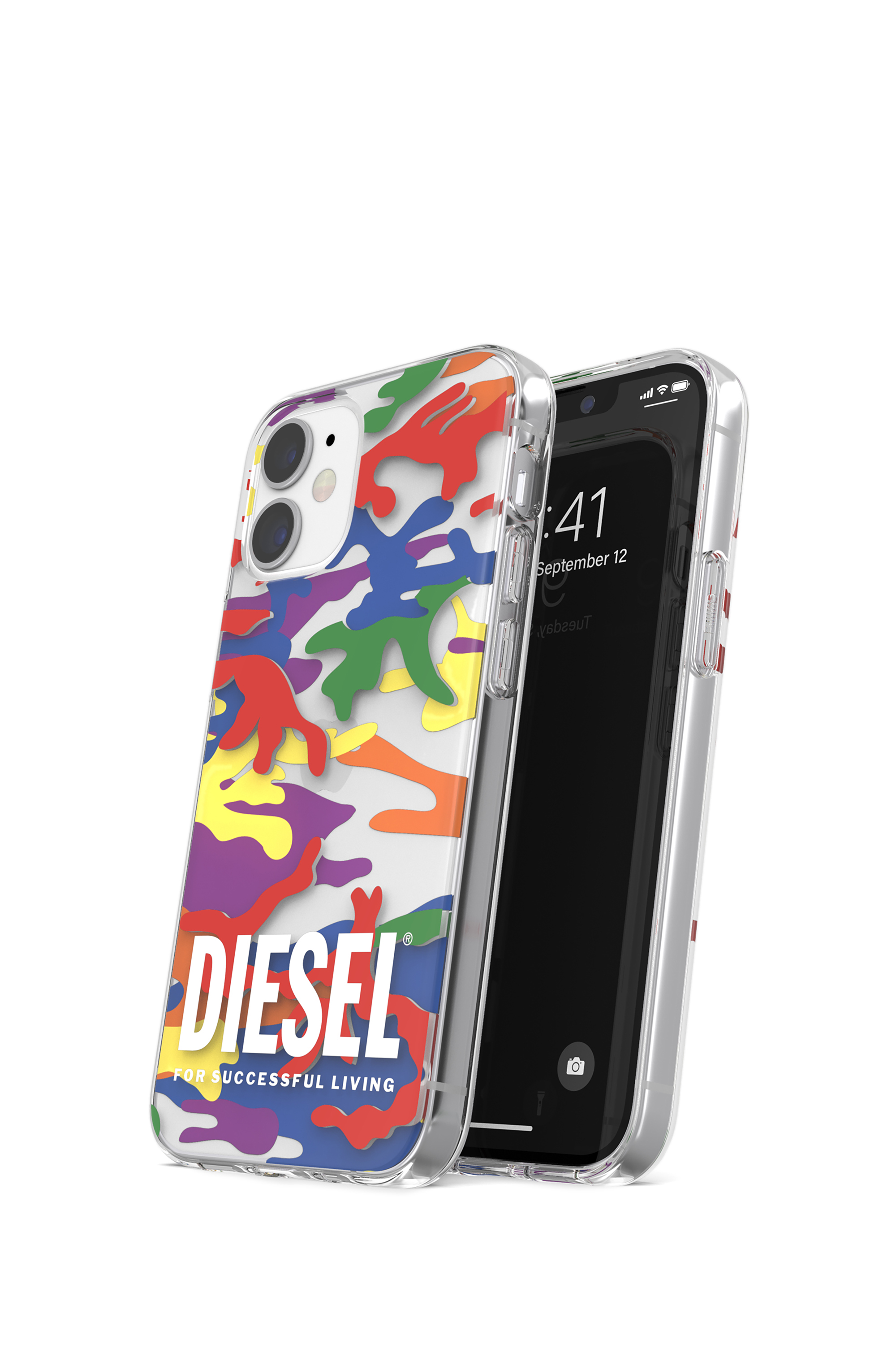 Diesel - 44331  STANDARD CASES, Unisex's Clear case Pride for iPhone 12 mini in Multicolor - 3