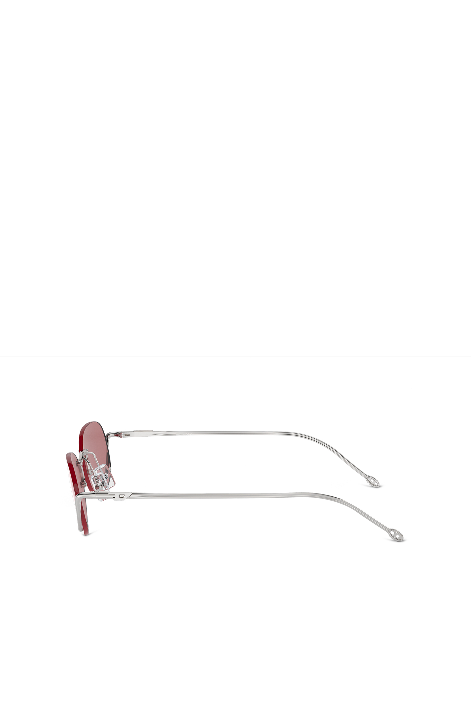 Diesel - 0DL1004, Unisex Oval sunglasses in Pink - Image 2