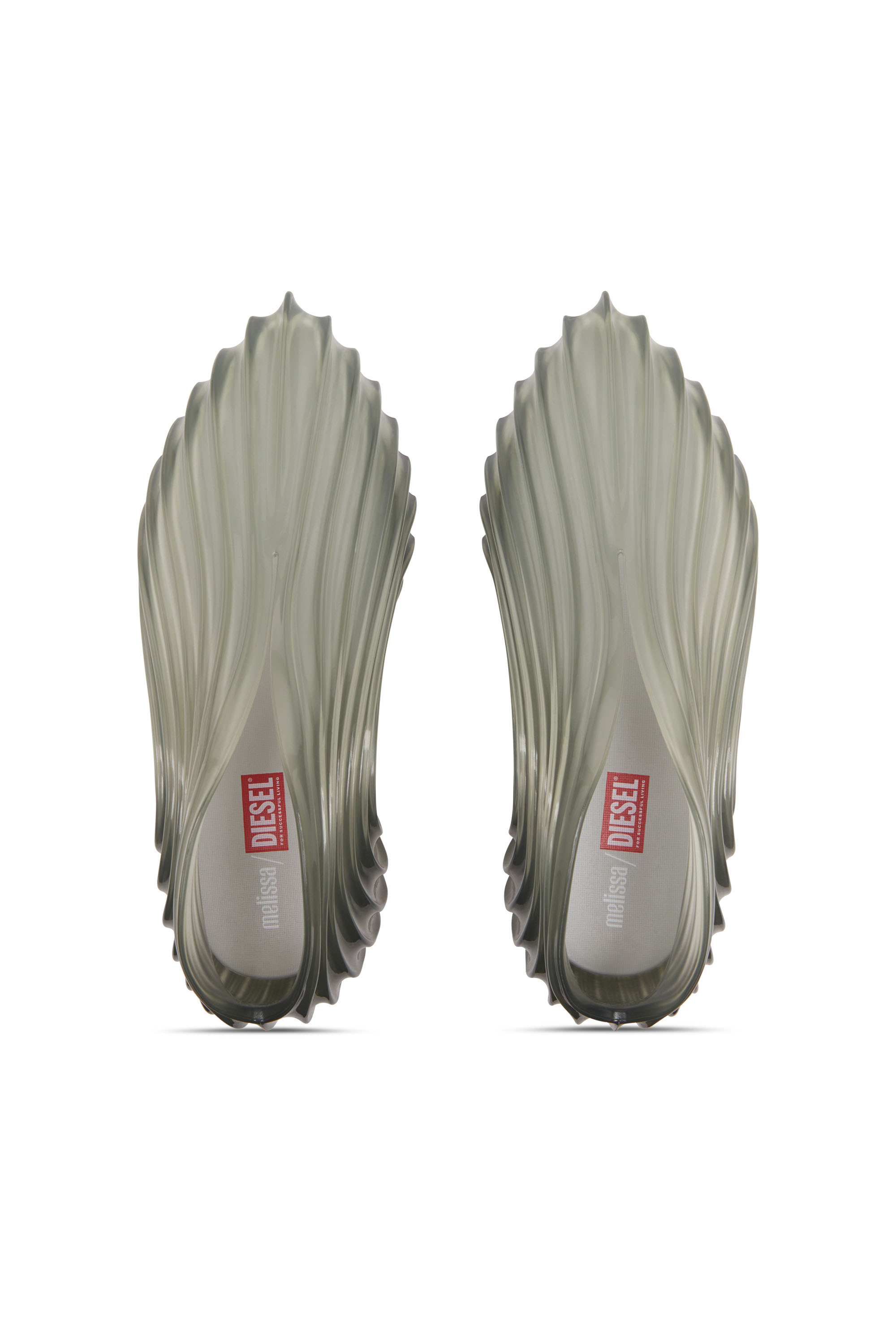 Diesel - MELISSA QUANTUM SNEAKERS X, Unisex's Slip-on sneaker in Melflex® in Light Grey - 4