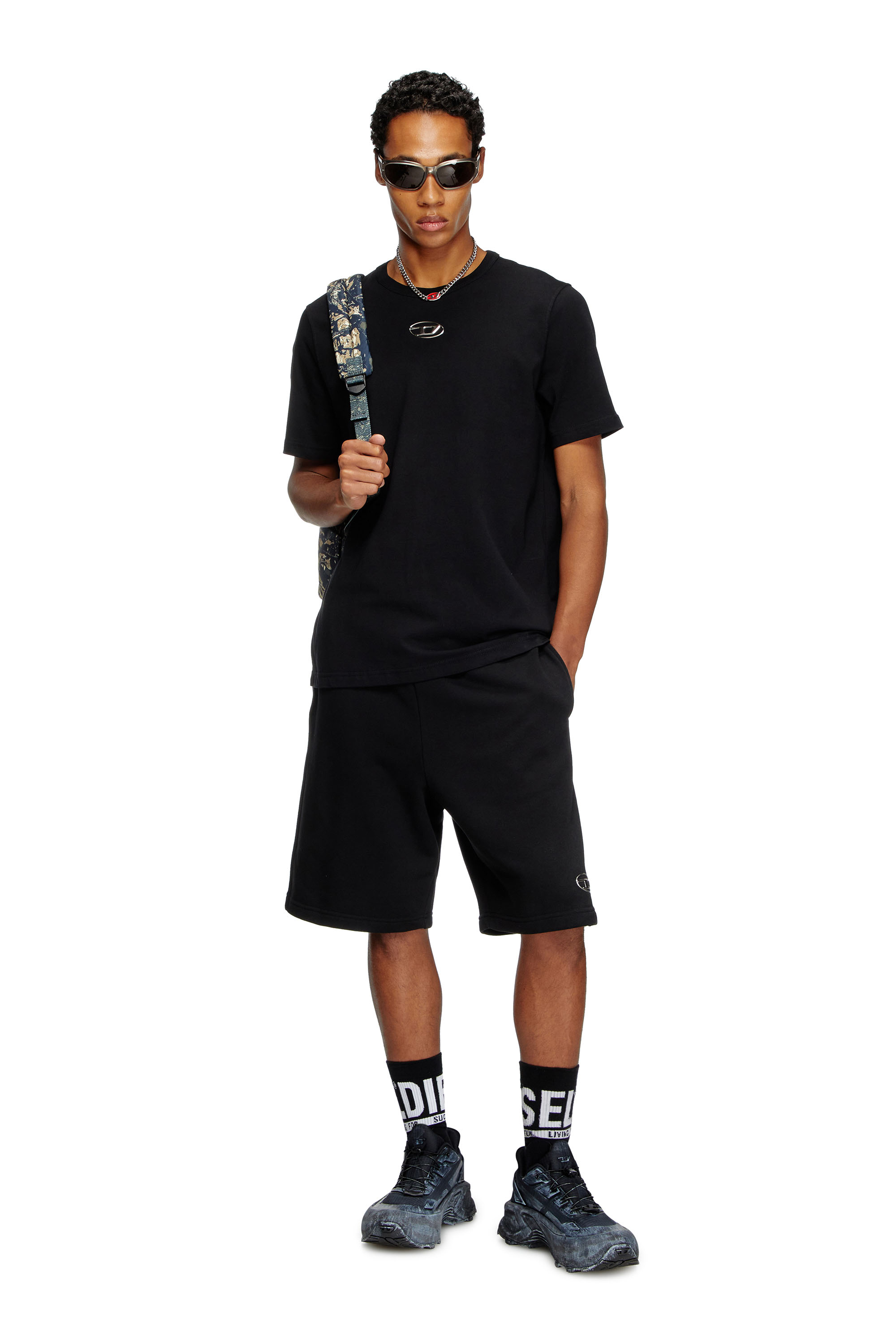 Diesel - SKM-RAY-THREEPACK, Man's 3-pack of cotton socks with logo in Red/Black - 2