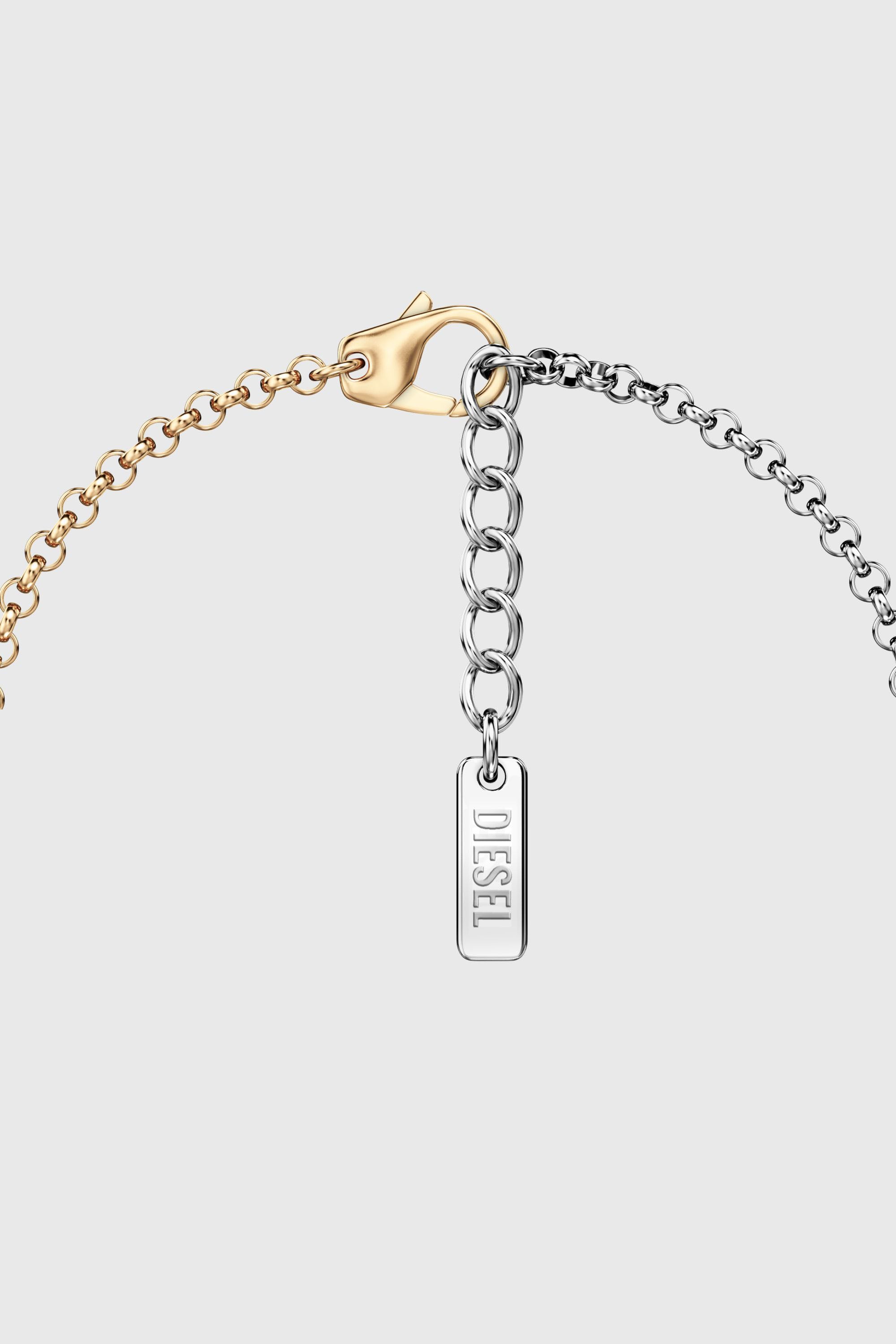 Diesel - DX1686931  JEWELLERY, Unisex's Stainless steel chain bracelet in Silver/Gold - 2
