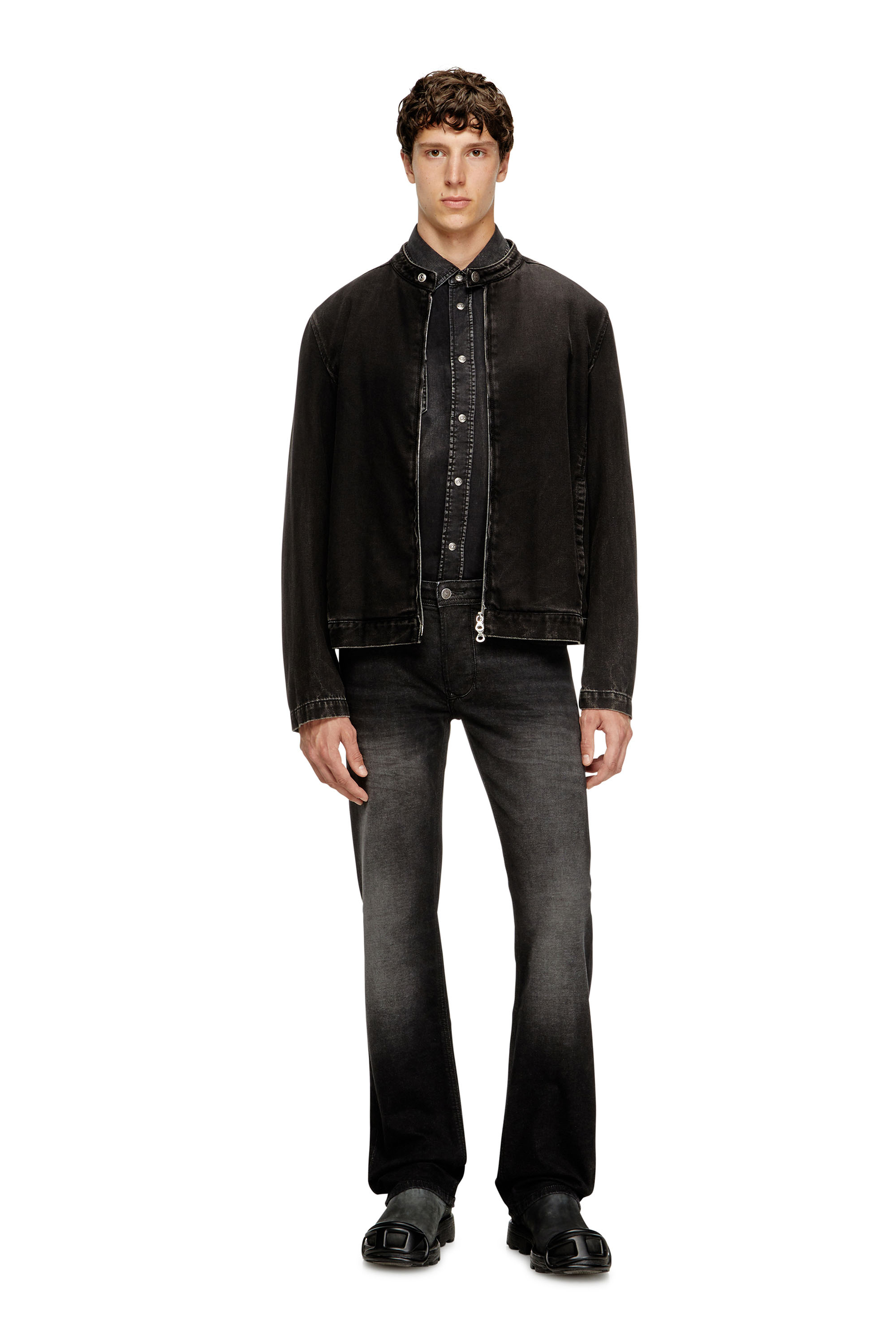 Diesel - Man's Regular Jeans 1985 Larkee 0DBDT, Black/Dark grey - 2