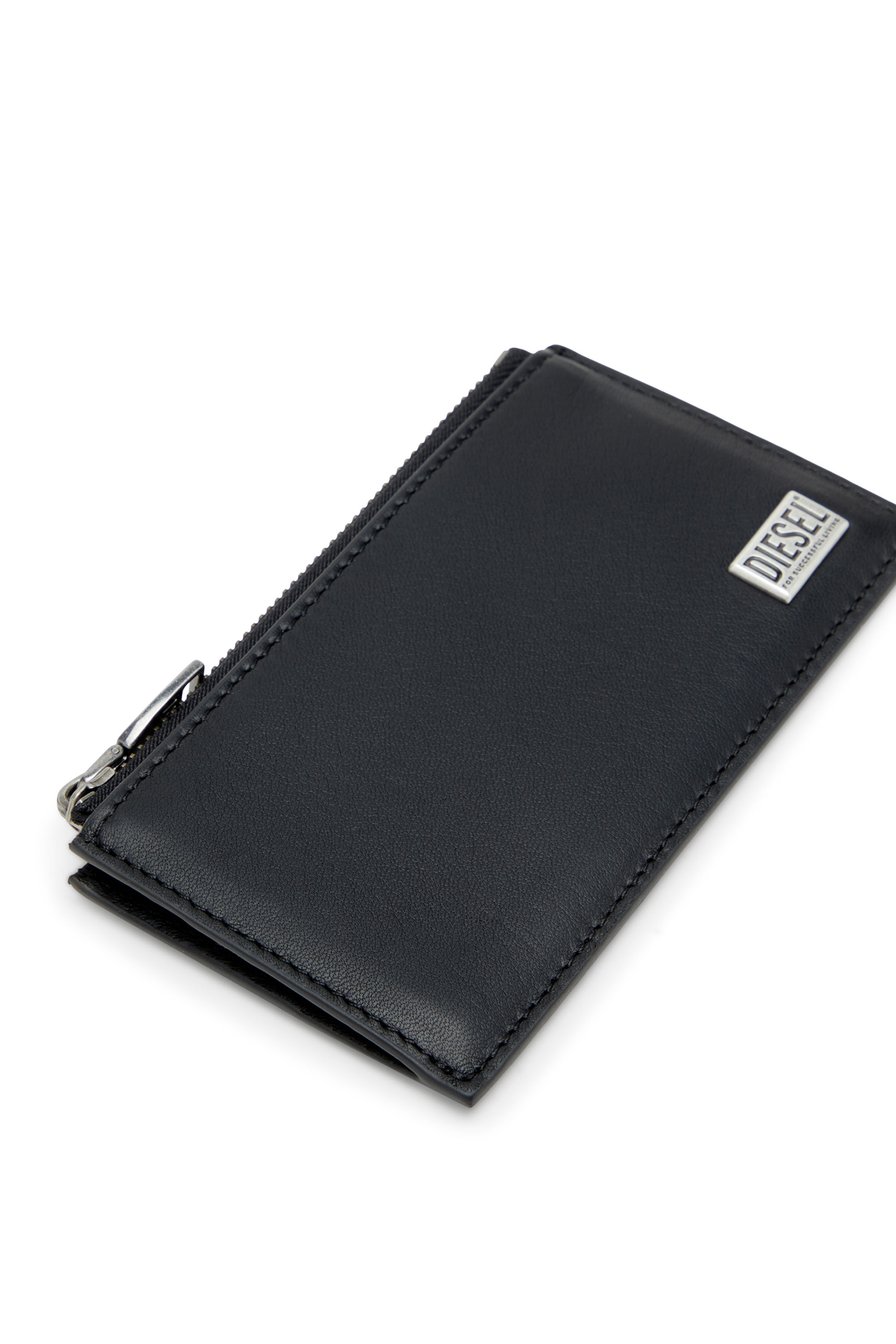 Diesel - BISCOTTO CARD HOLDER III, Man's Flat card holder in semi gloss leather in null - 4