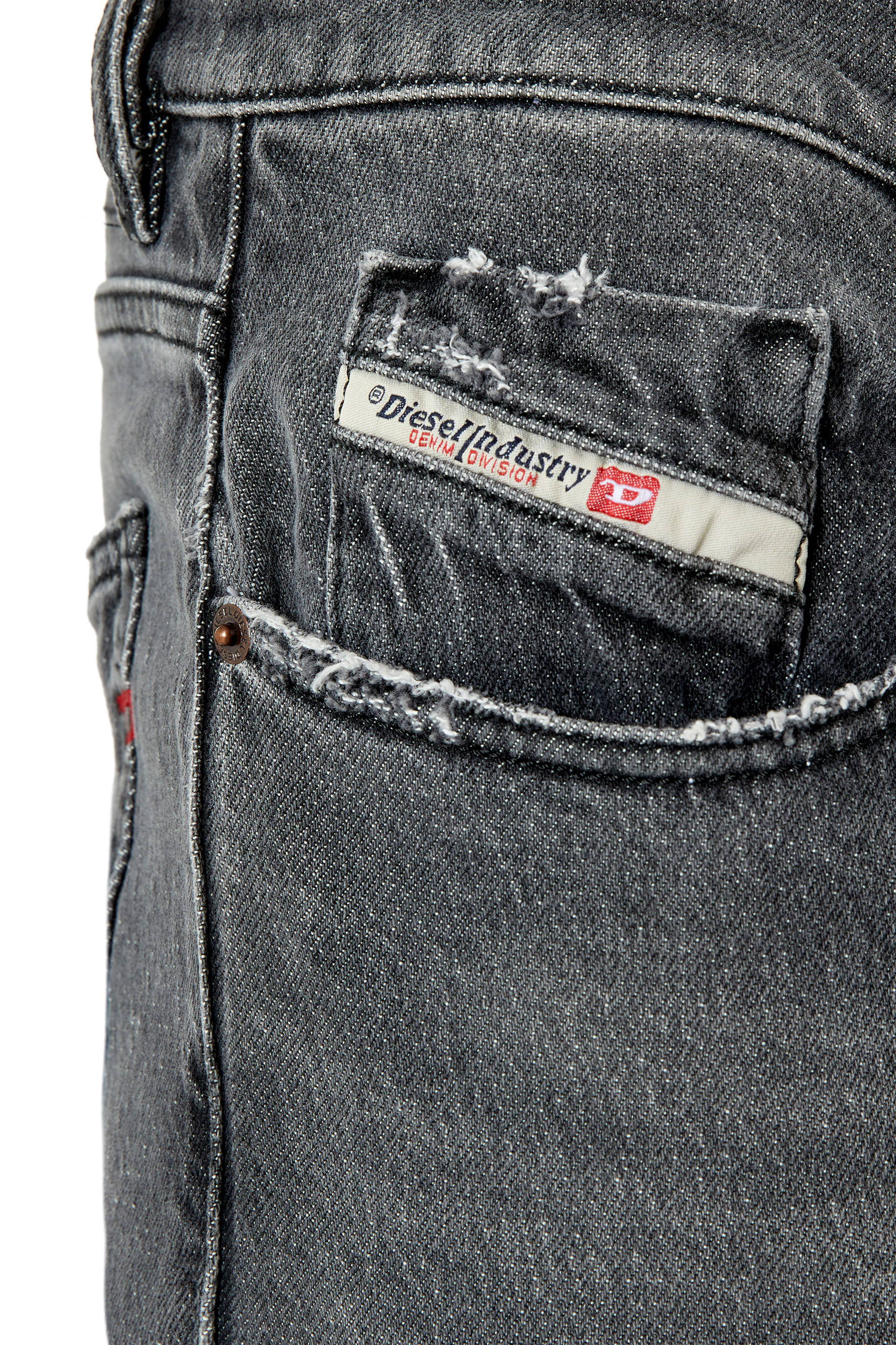 Diesel - Slim Jeans 2019 D-Strukt 09E75, Black/Dark grey - Image 3