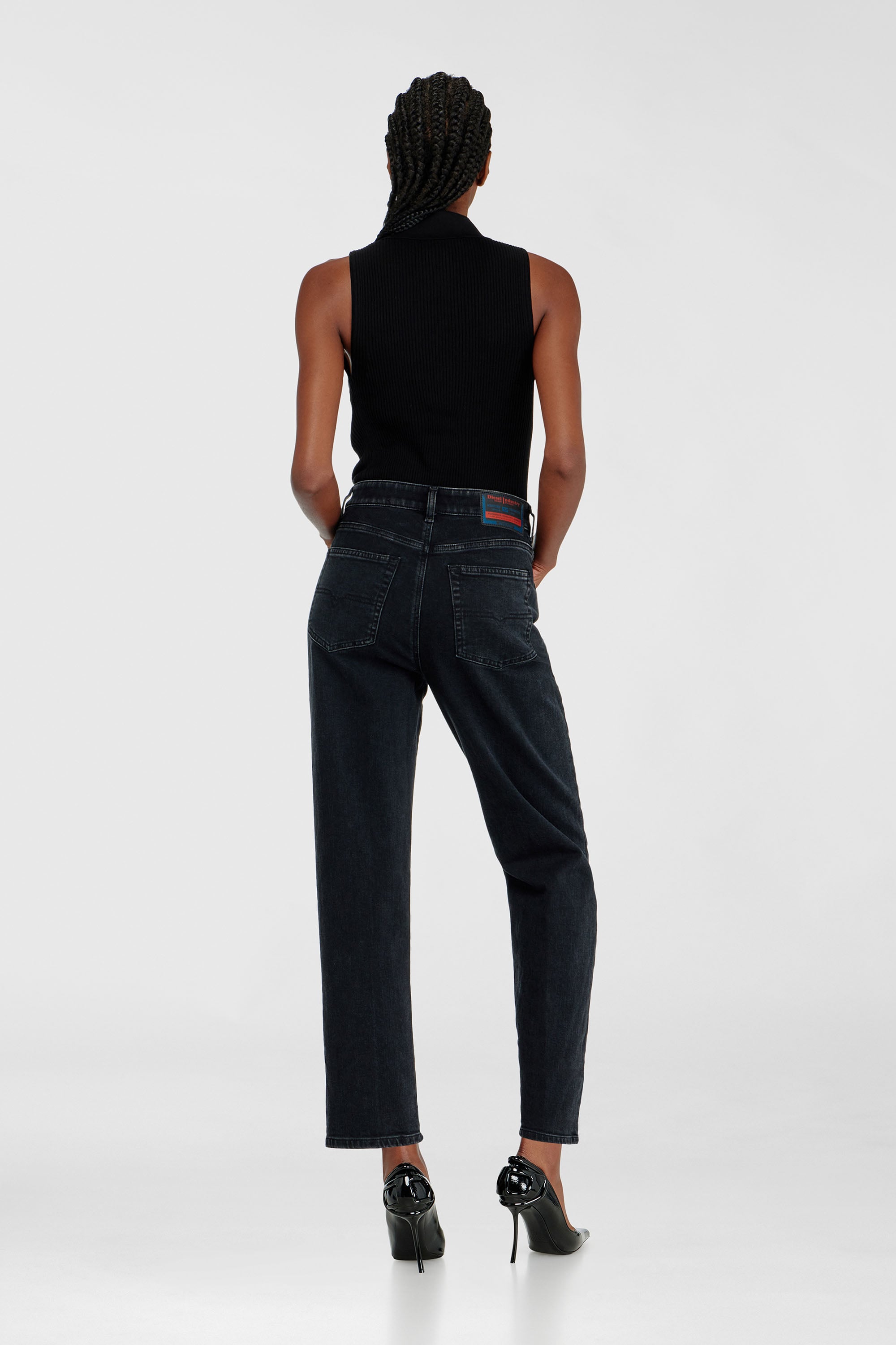 Diesel - Woman's Regular Jeans 1981 D-Went 09N89, Black/Dark grey - 3