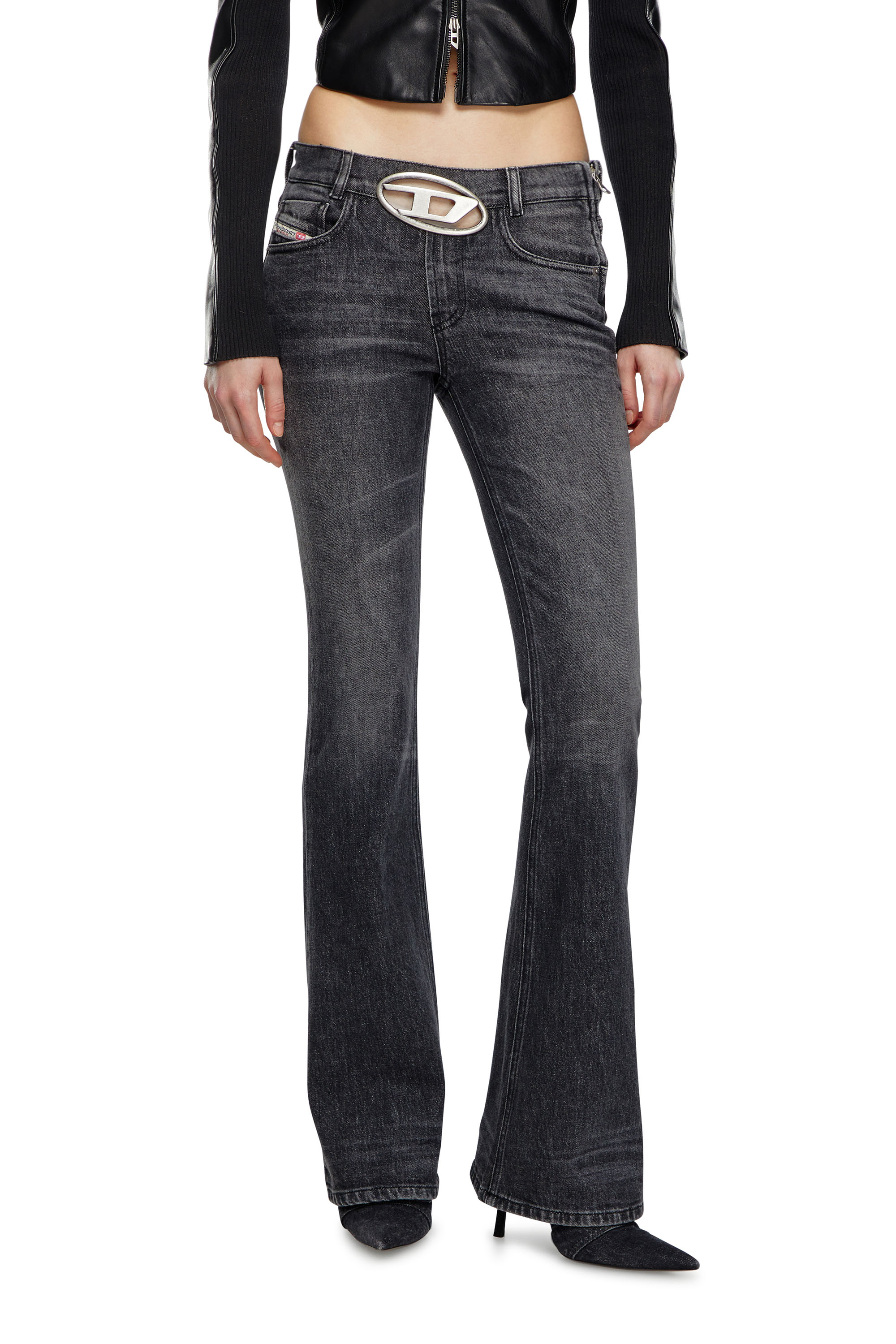 Diesel - Woman's Bootcut Jeans 1969 D-Ebbey 0CKAH, Black/Dark grey - 3