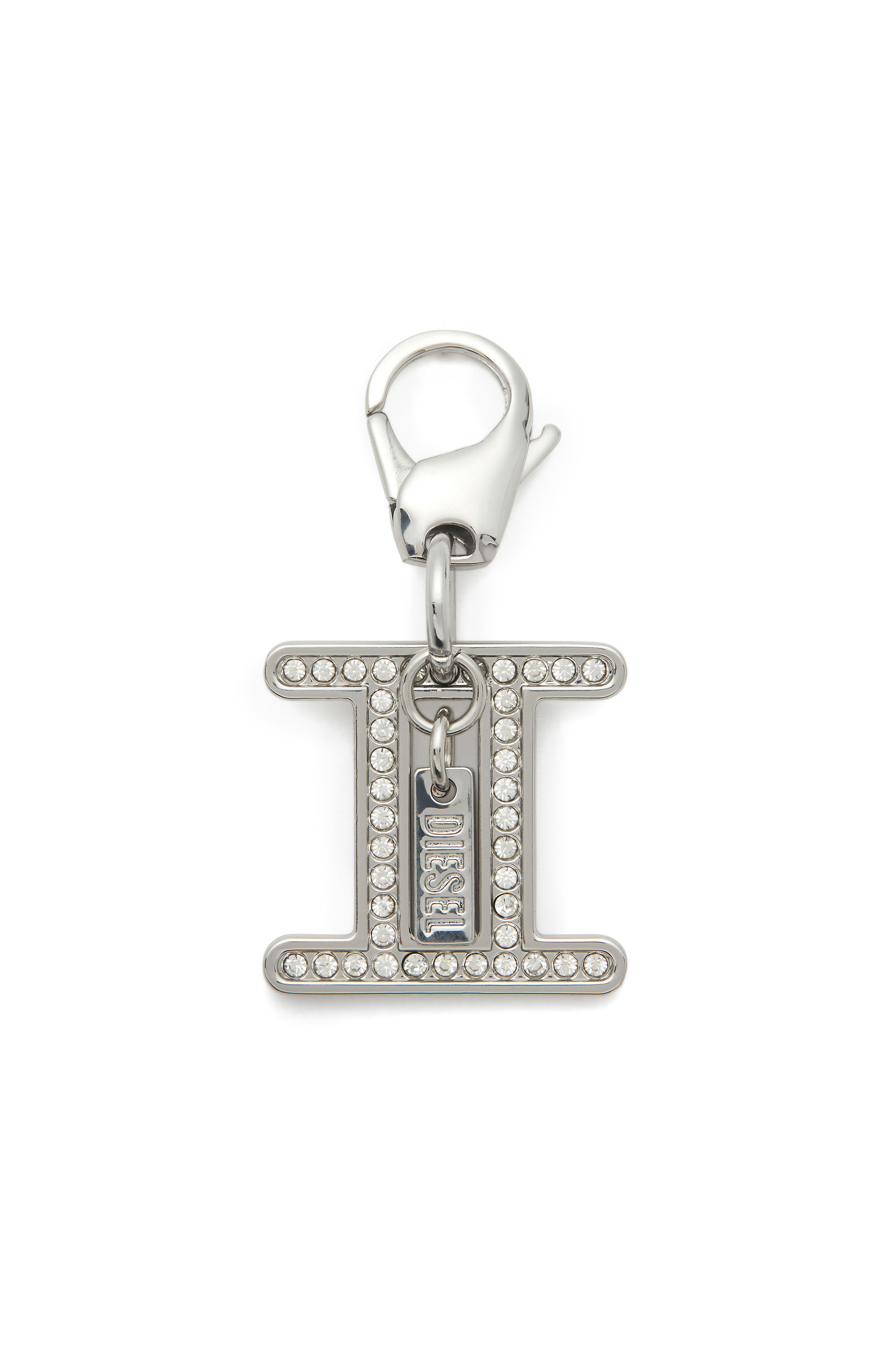 Diesel - CHARM GEMINI, Unisex's Metal Gemini charm with rhinestones in Silver - 1