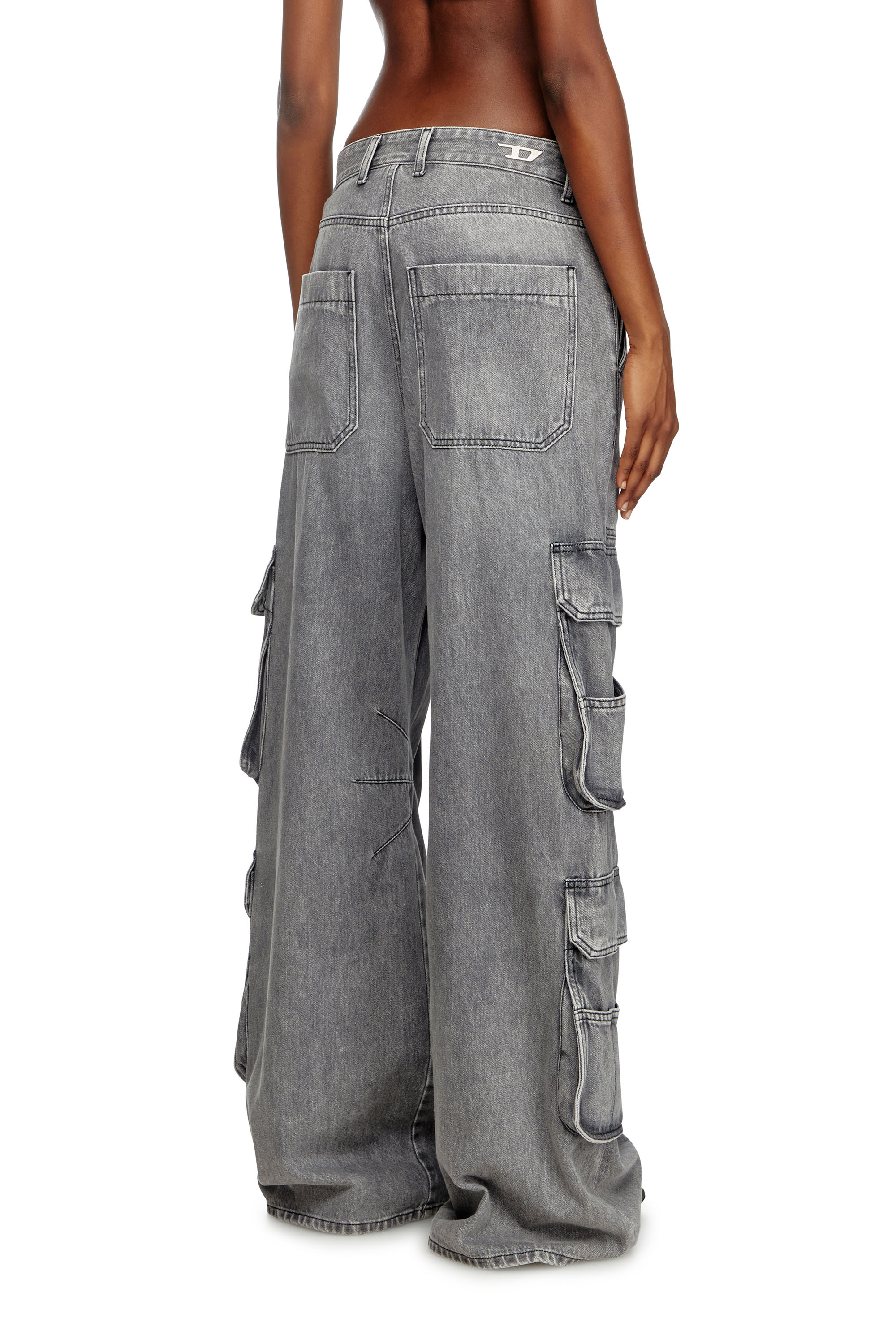 Relaxed Jeans 1996 D-Sire 0DCBE, Light Grey Diesel - Woman's Relaxed Jeans 1996 D-Sire 0DCBE, Light Grey - 4