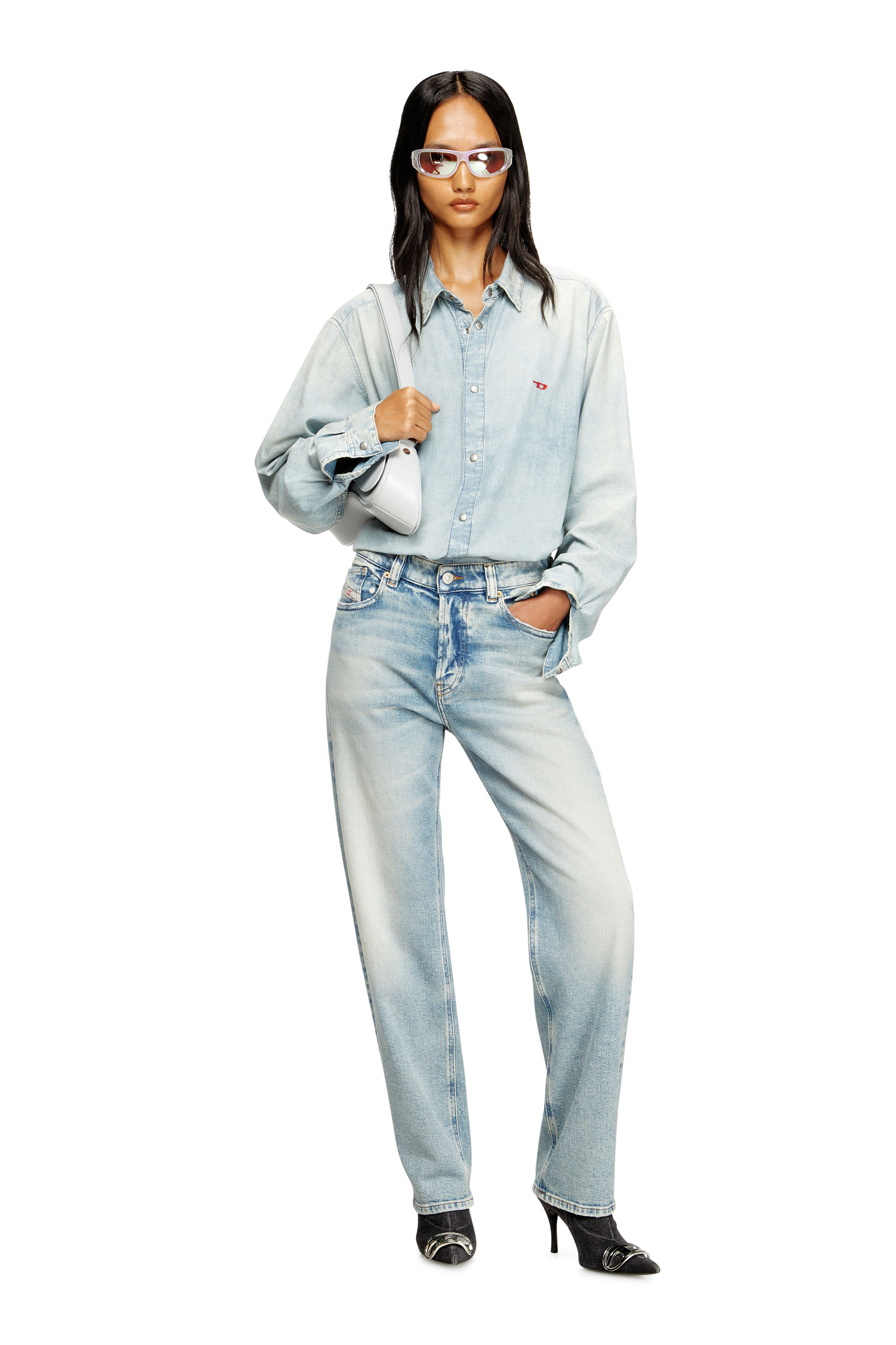 Regular Jeans 1988 D-Ark 09M21, Light Blue Diesel - Woman's Regular Jeans 1988 D-Ark 09M21, Light Blue - 1