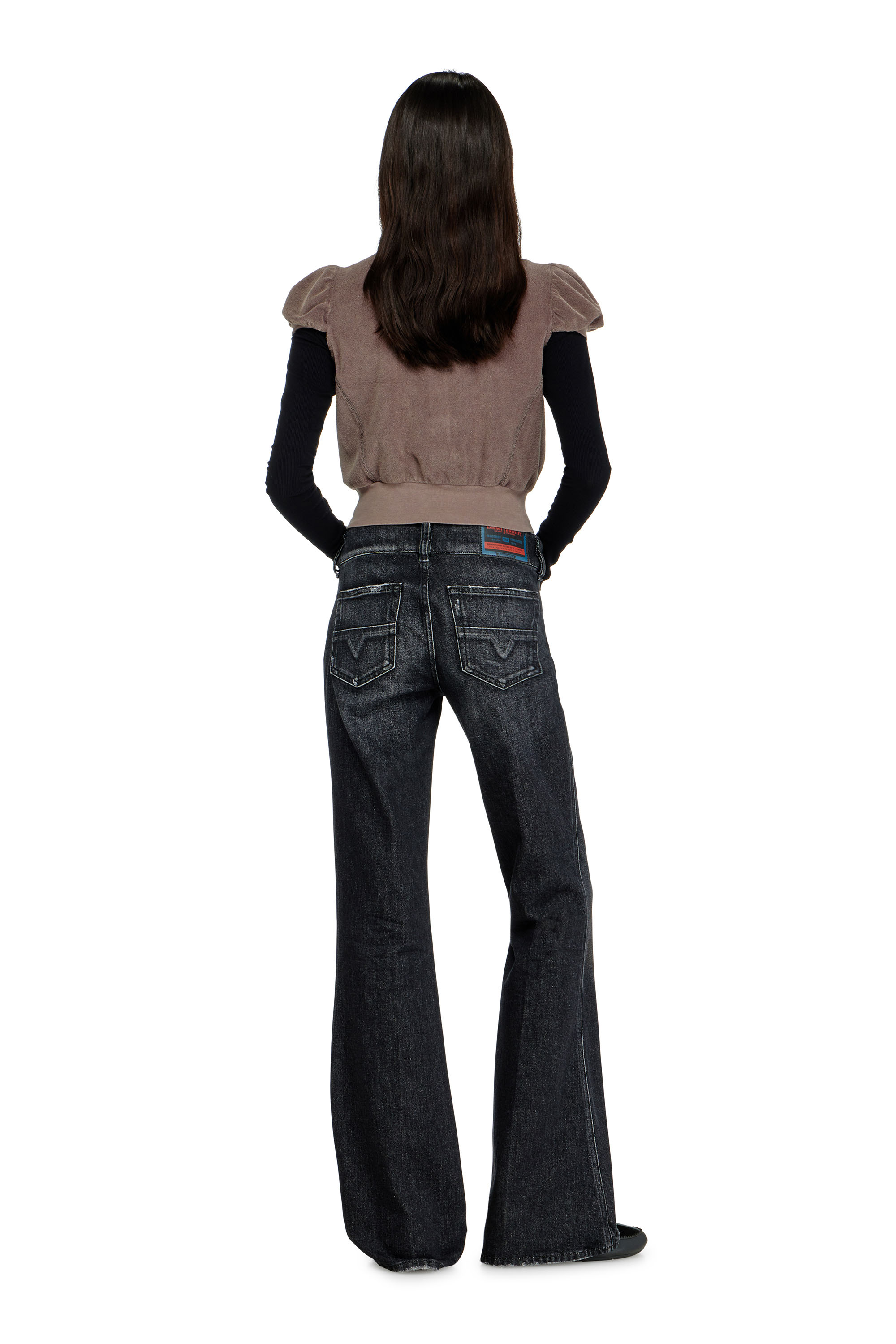 Diesel - Woman's Bootcut Jeans D-Hush 09N50, Black/Dark grey - 3