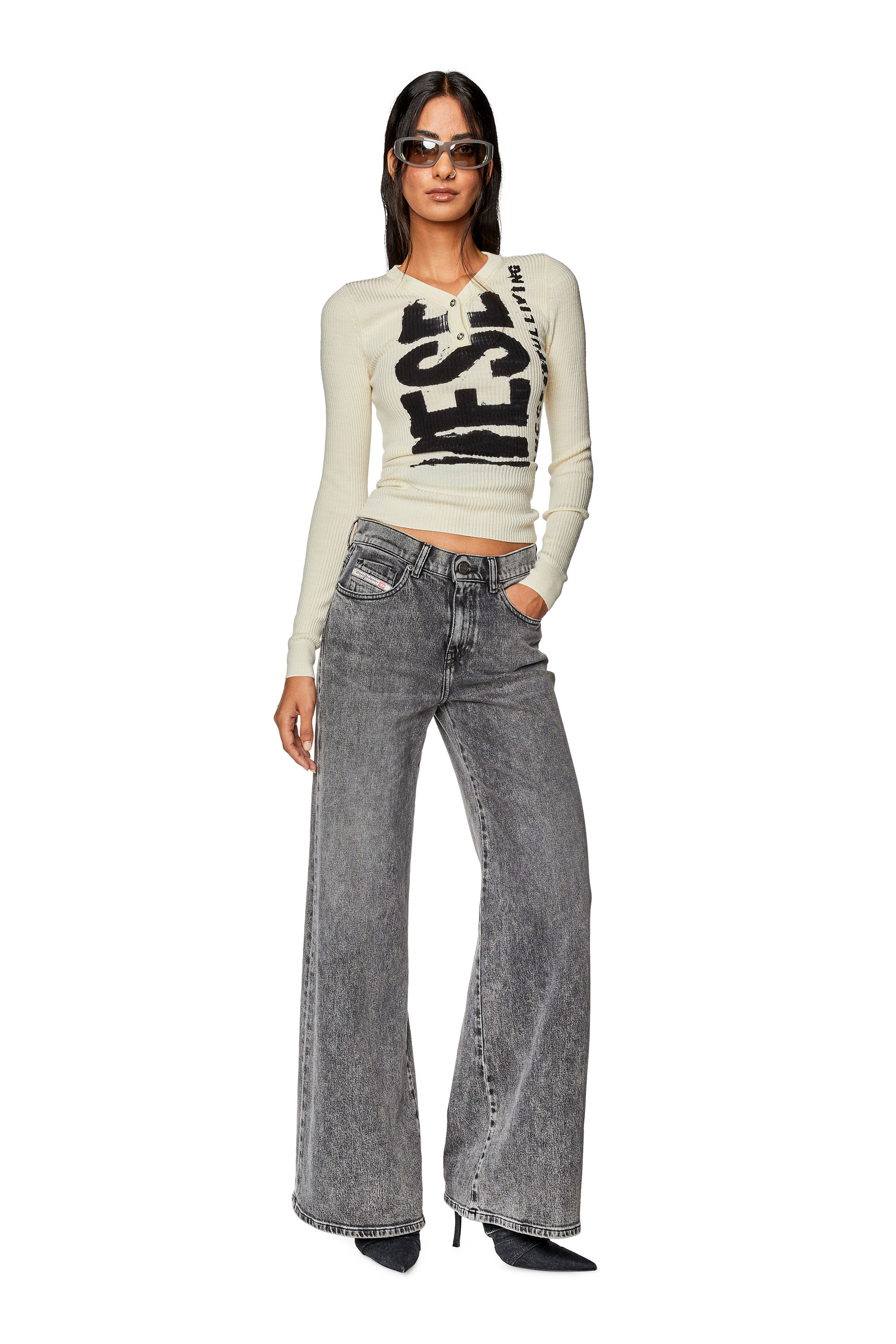 Diesel - Bootcut and Flare Jeans 1978 D-Akemi 09G57, Grey - Image 2