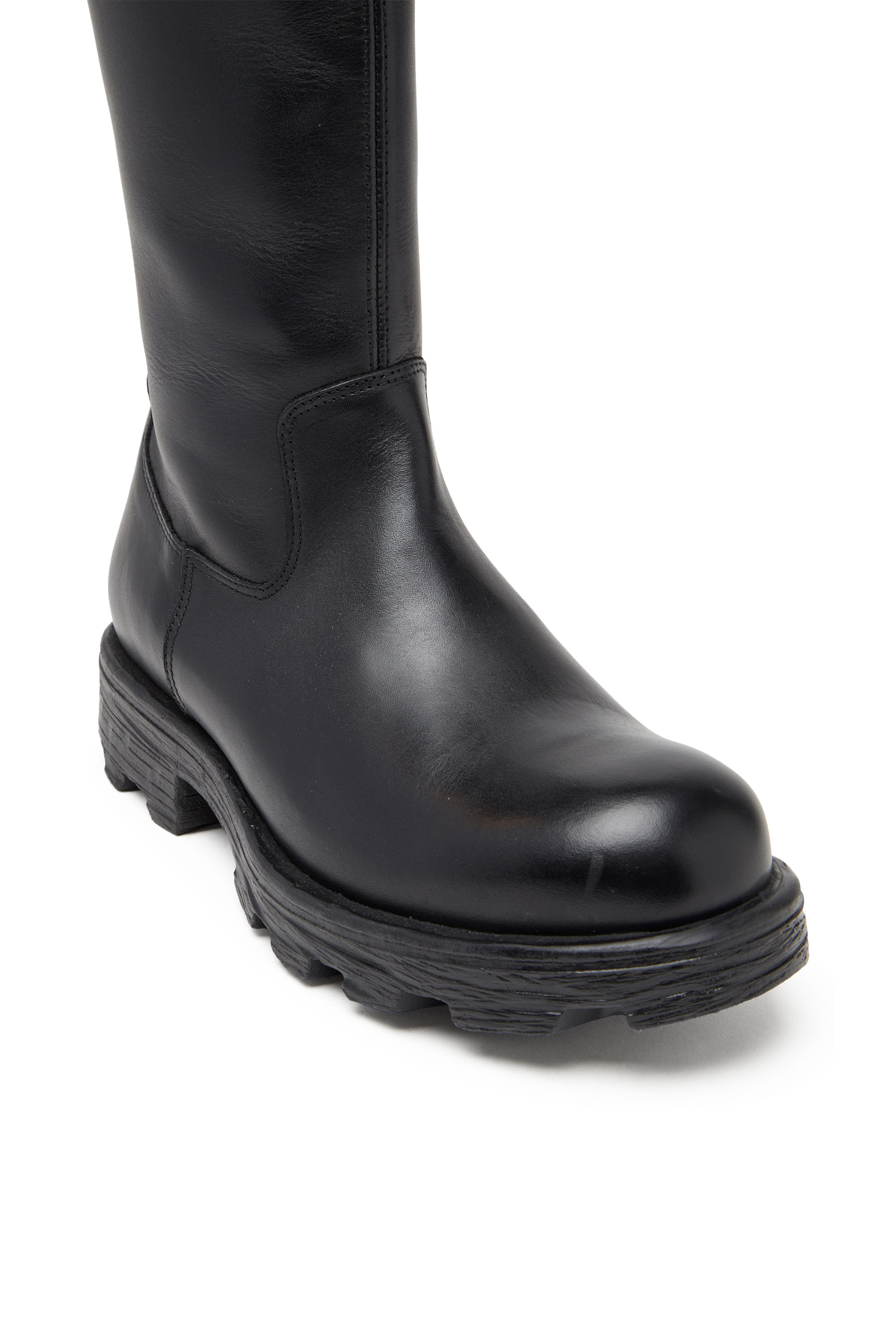 Diesel - D-HAMMER HB D W, Woman's D-Hammer-Leather knee-high boots in Black - 6