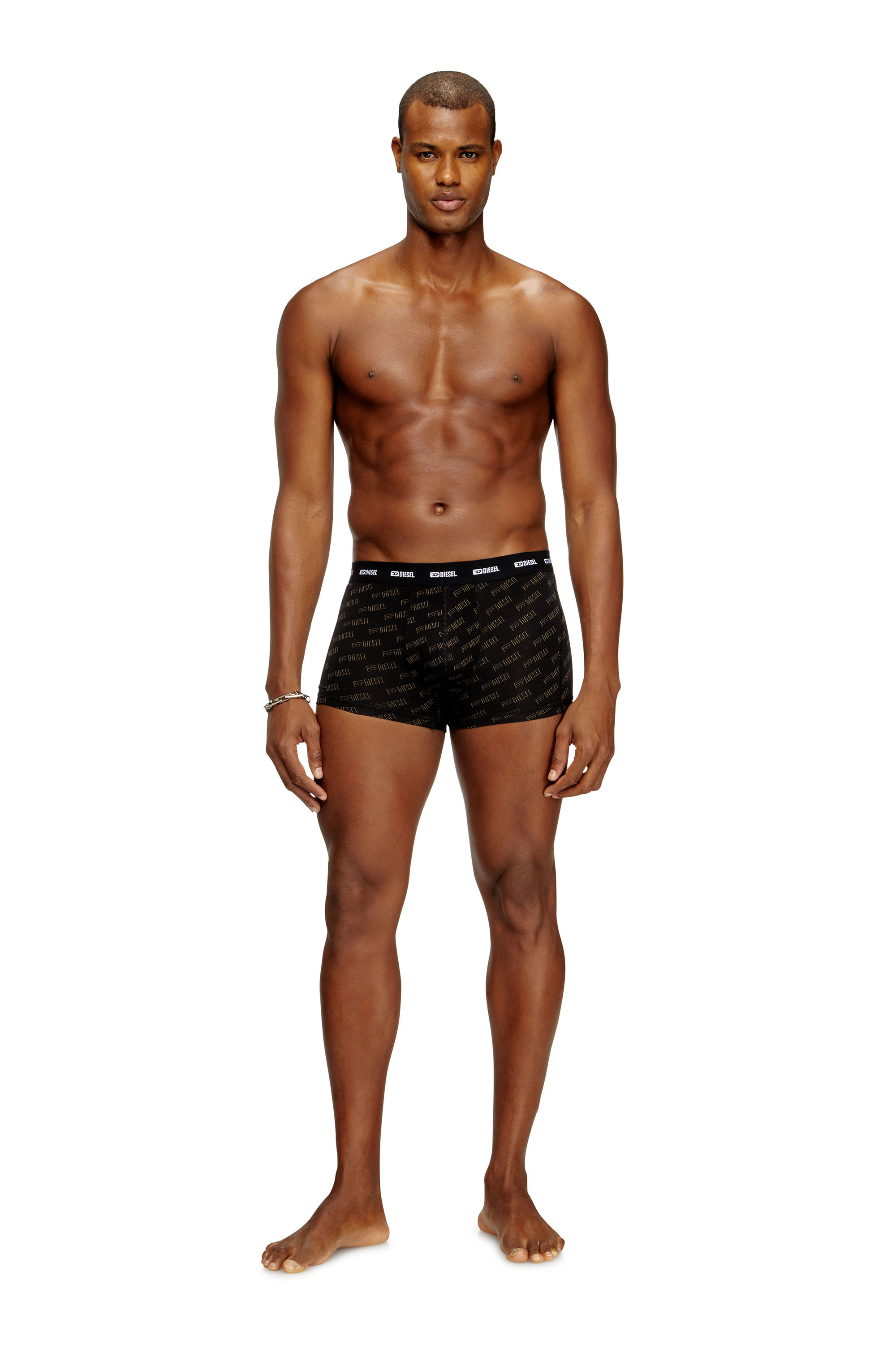 Diesel - DAMIEN-UTLT-3PACK, Man's 3-pack boxer briefs with stylised logo in Black - 2