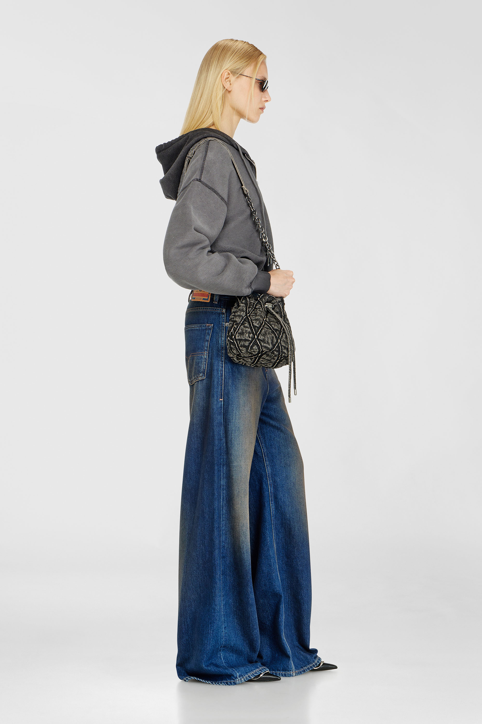 Diesel - Woman's Relaxed Jeans 1996 D-Sire 09P47, Dark Blue - 2
