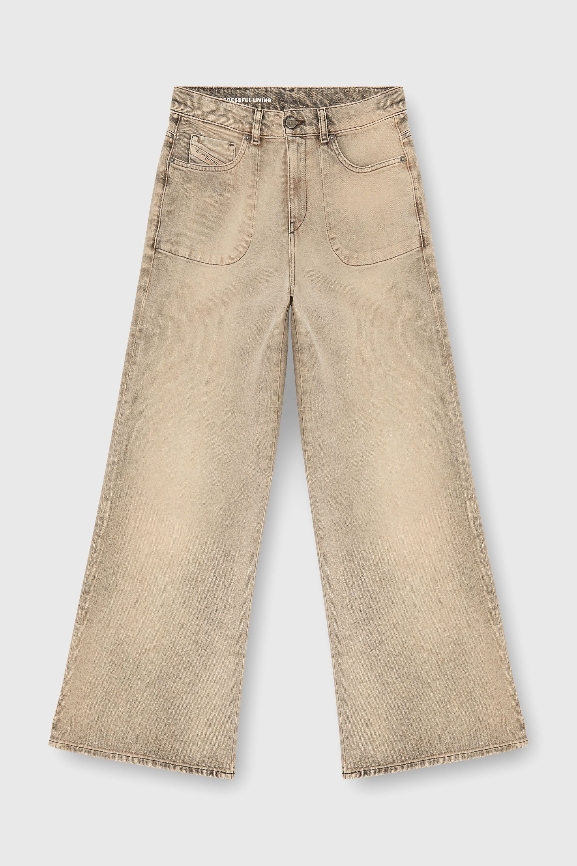 Diesel - Woman's Flare Jeans 1978 D-Akemi 09P53, Beige - 2