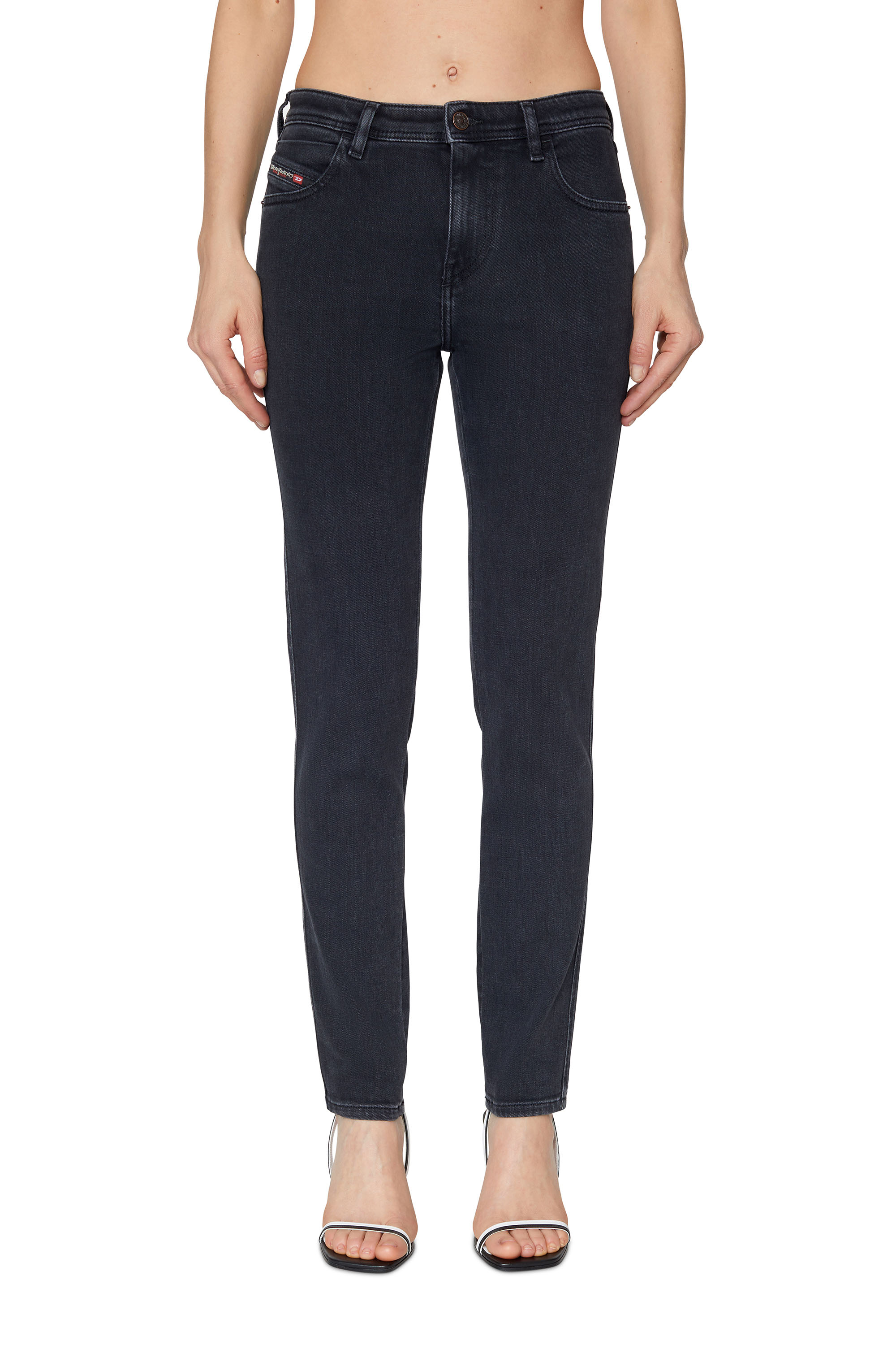 Diesel - Skinny Jeans 2015 Babhila Z870G, Black/Dark grey - Image 1