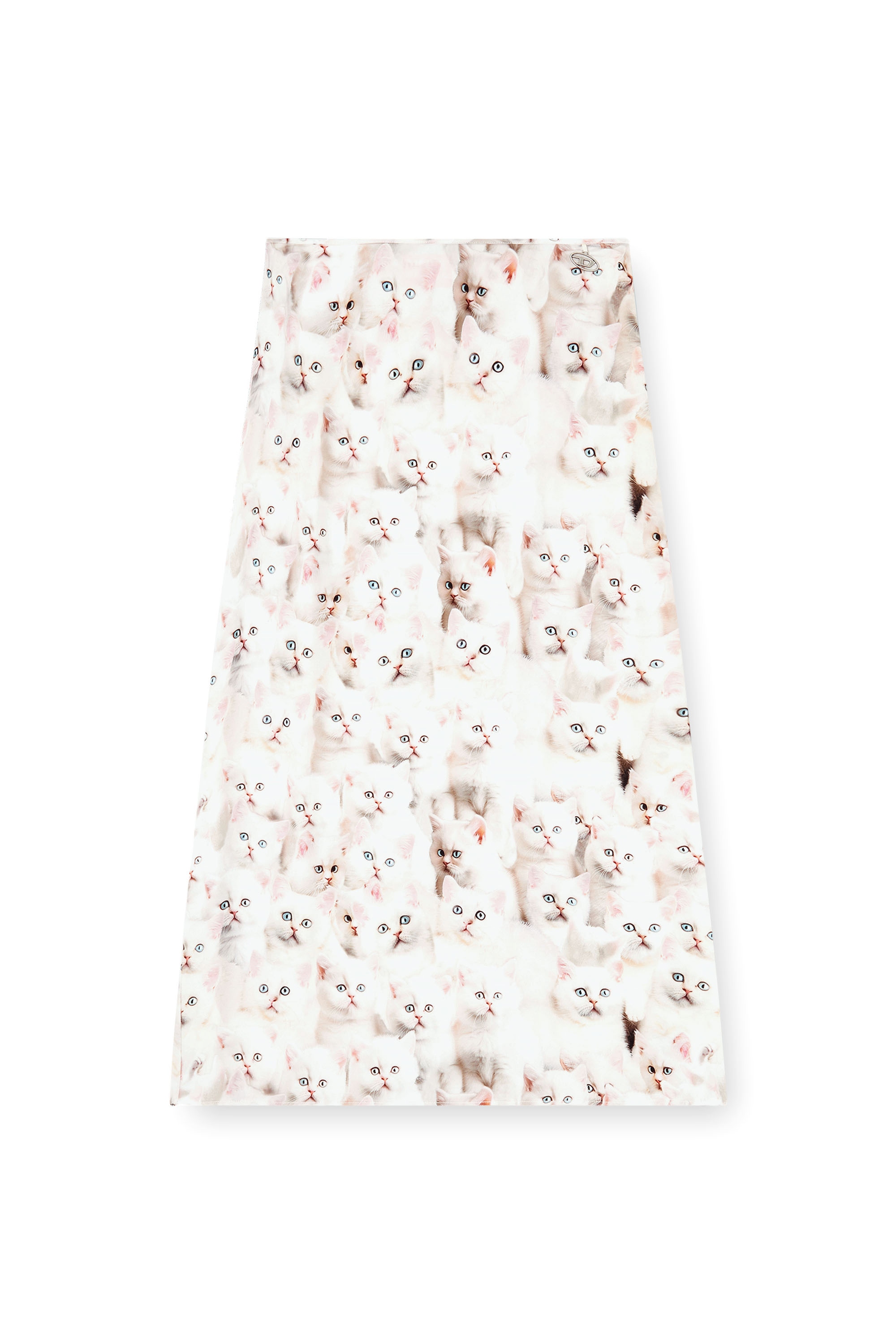 Diesel - O-RCHID-R1, Woman's Midi skirt in viscose with all-over print in null - 1