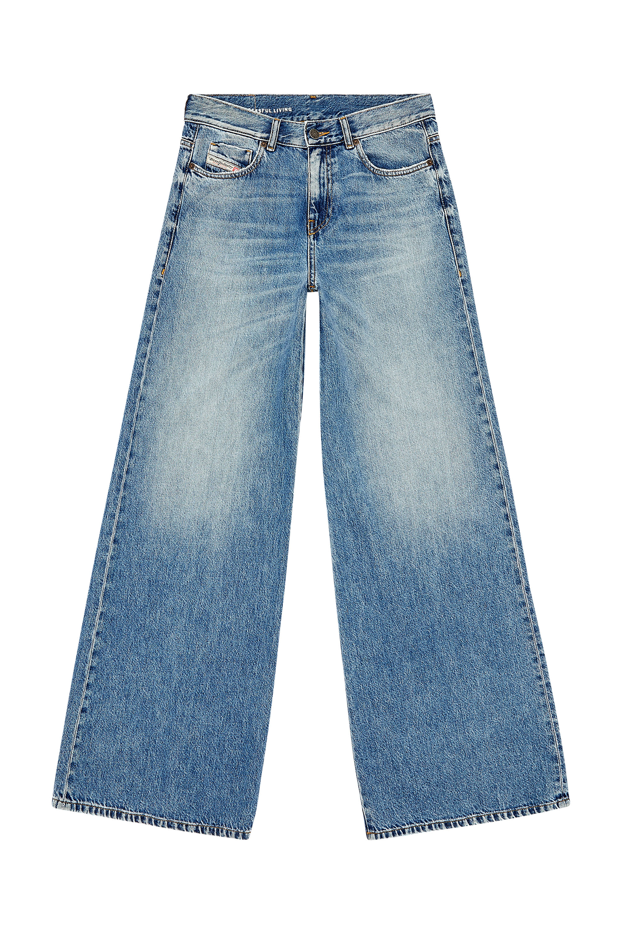 Diesel - Bootcut and Flare Jeans 1978 D-Akemi 09H95, Medium blue - Image 3