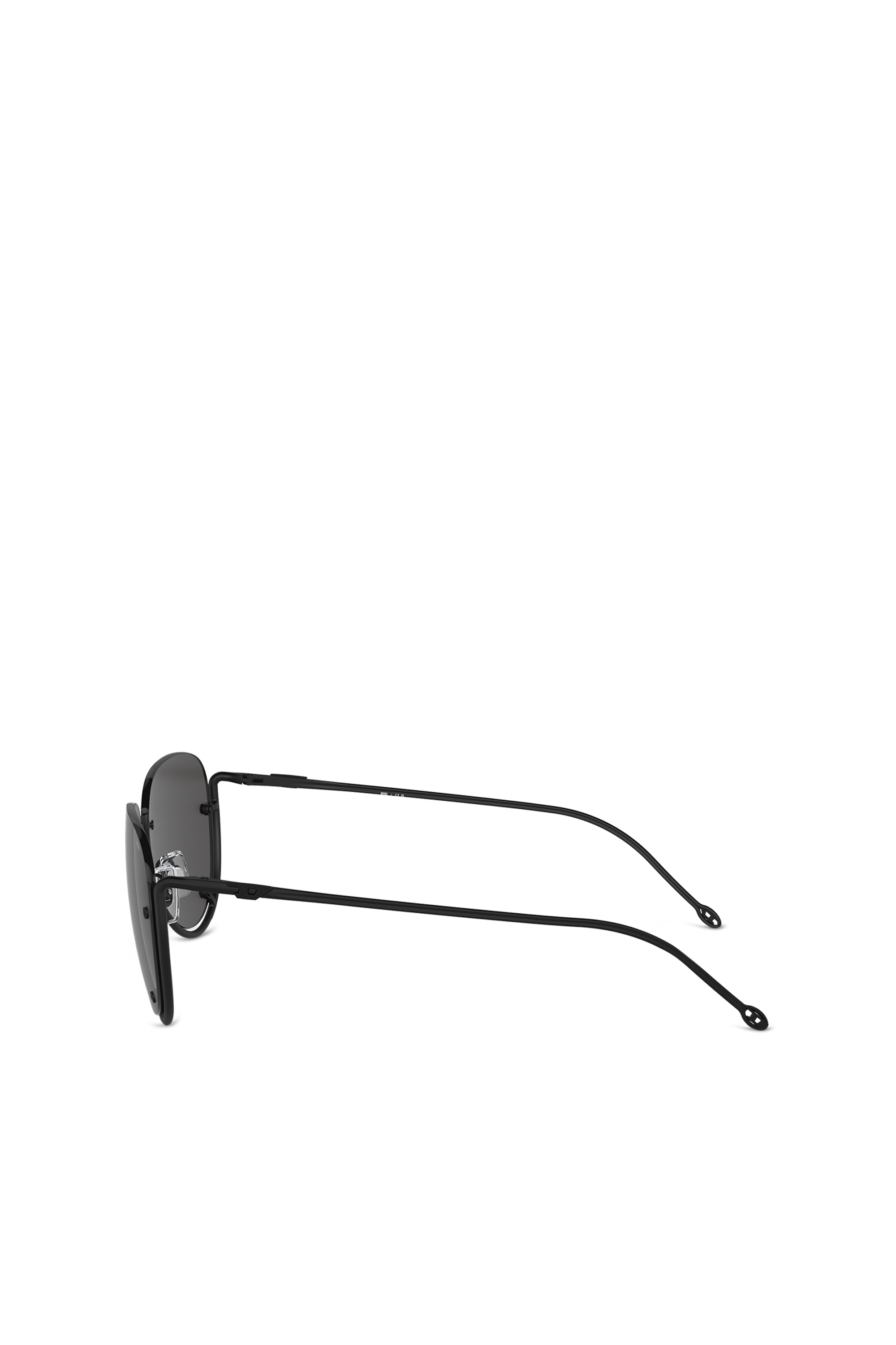 Diesel - 0DL1003, Unisex Pilot model sunglasses in Black - Image 2