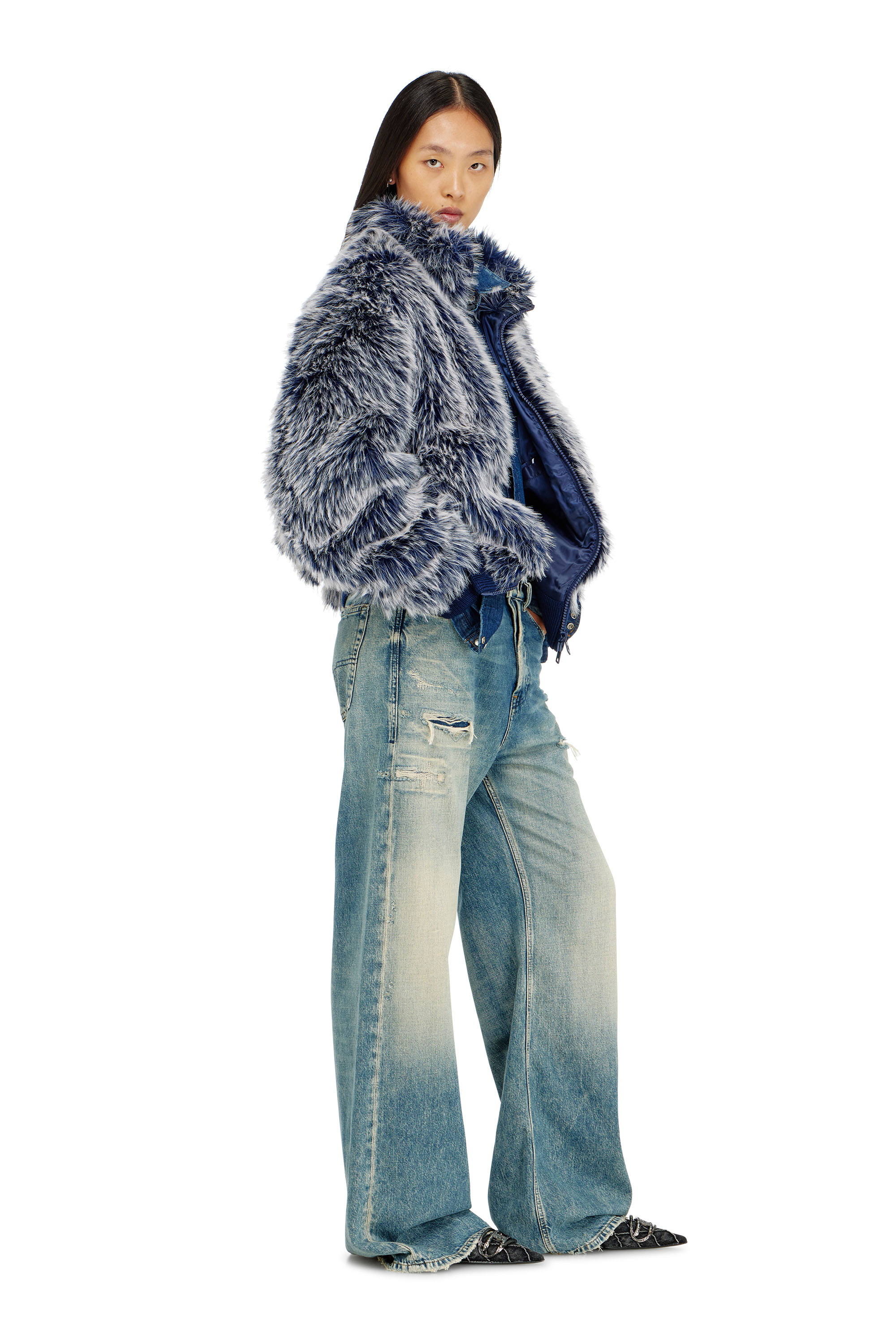 Diesel - Woman's Relaxed Jeans 1996 D-Sire 09P62, Medium blue - 2