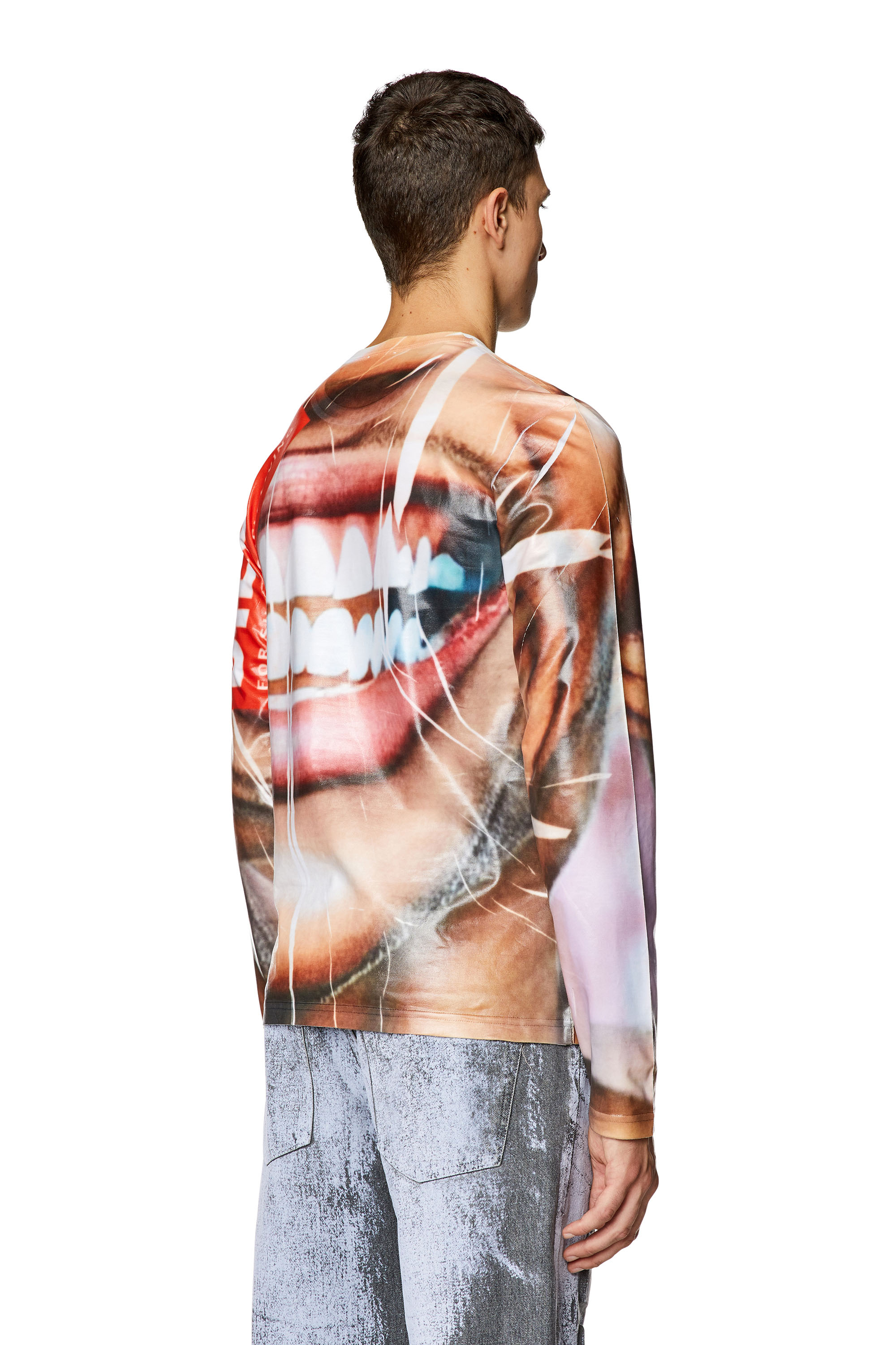 Diesel - T-NIBE-LS, Beige/White - Image 2
