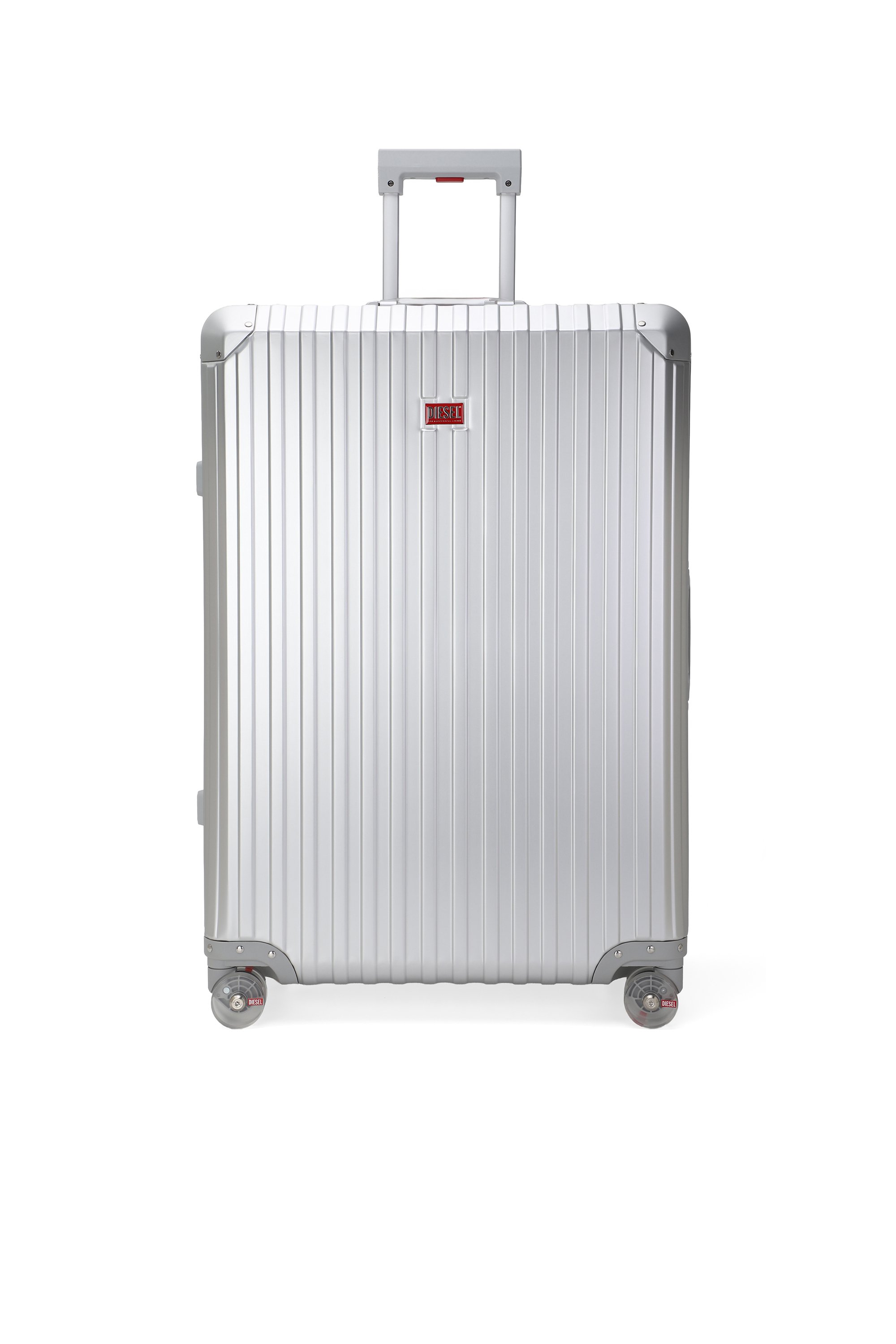 Diesel - DIESEL ALUMINUM TROLLEY- DSL002, Unisex's Aluminum suitcase size L in Silver - 1