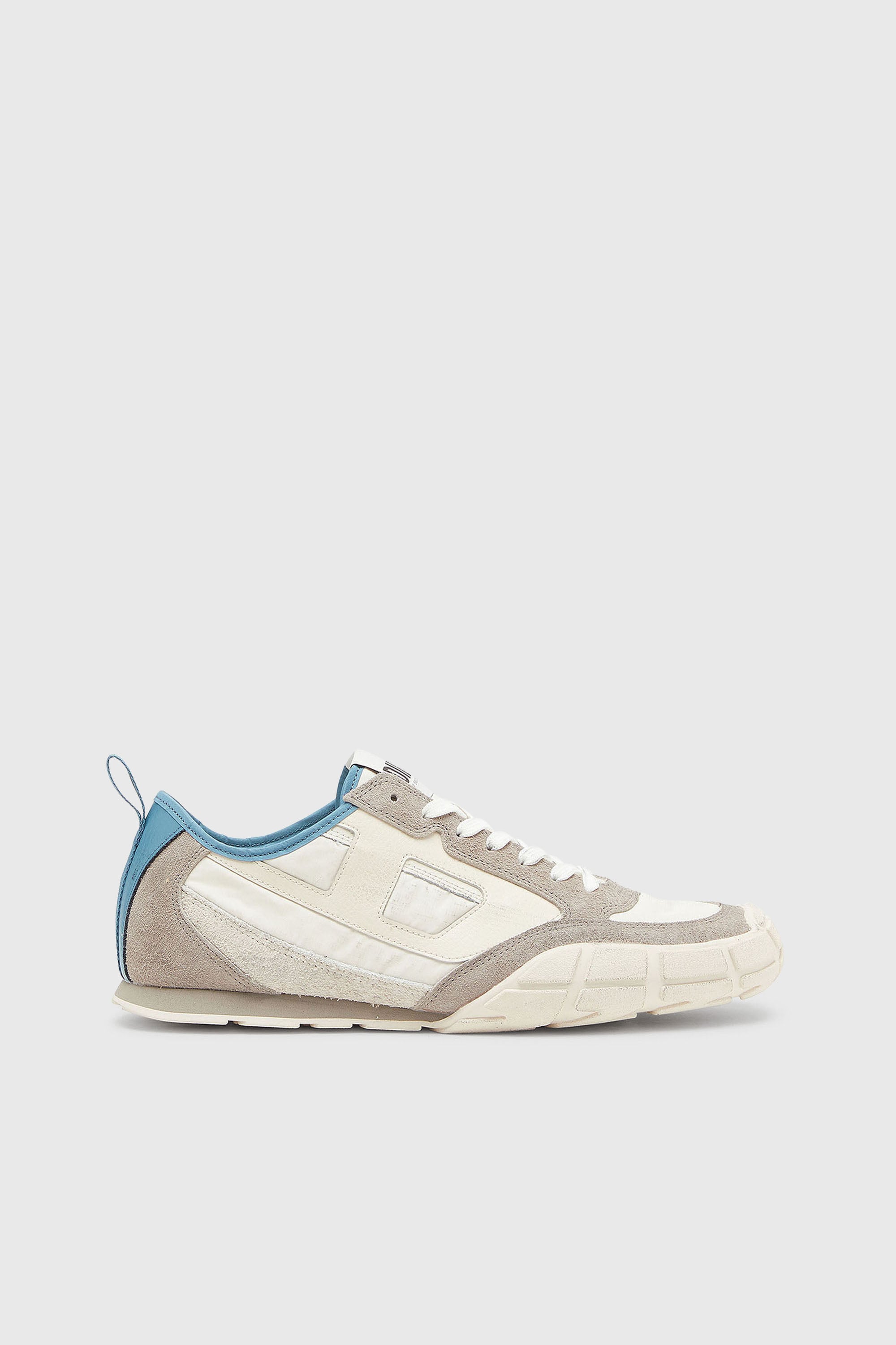 Diesel - S-PAGODHA LOW, Man's S-Pagodha - Sneakers in leather and nylon in White/Grey - 1