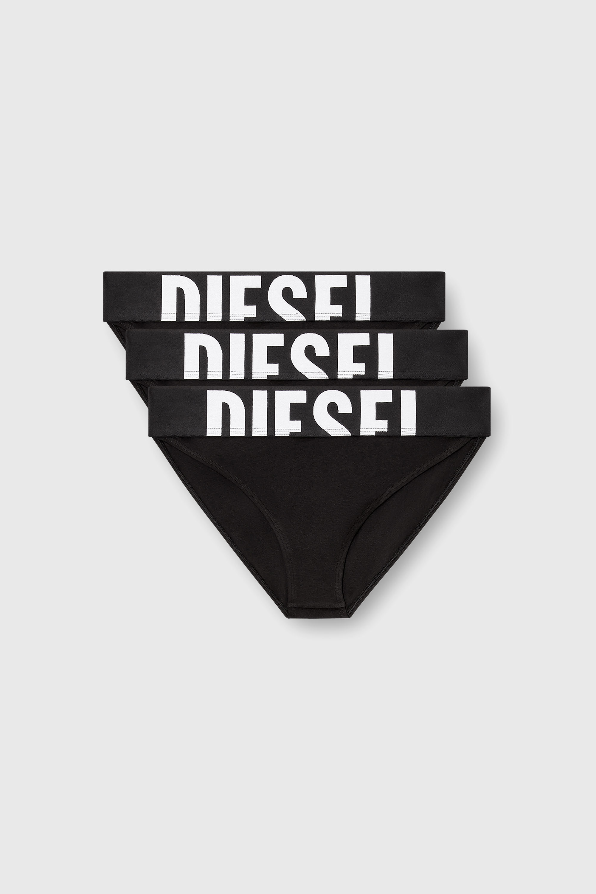 Diesel - LOLA-D-POP-3PACK, Woman's Three-pack briefs with cut-off logo in Black - 2