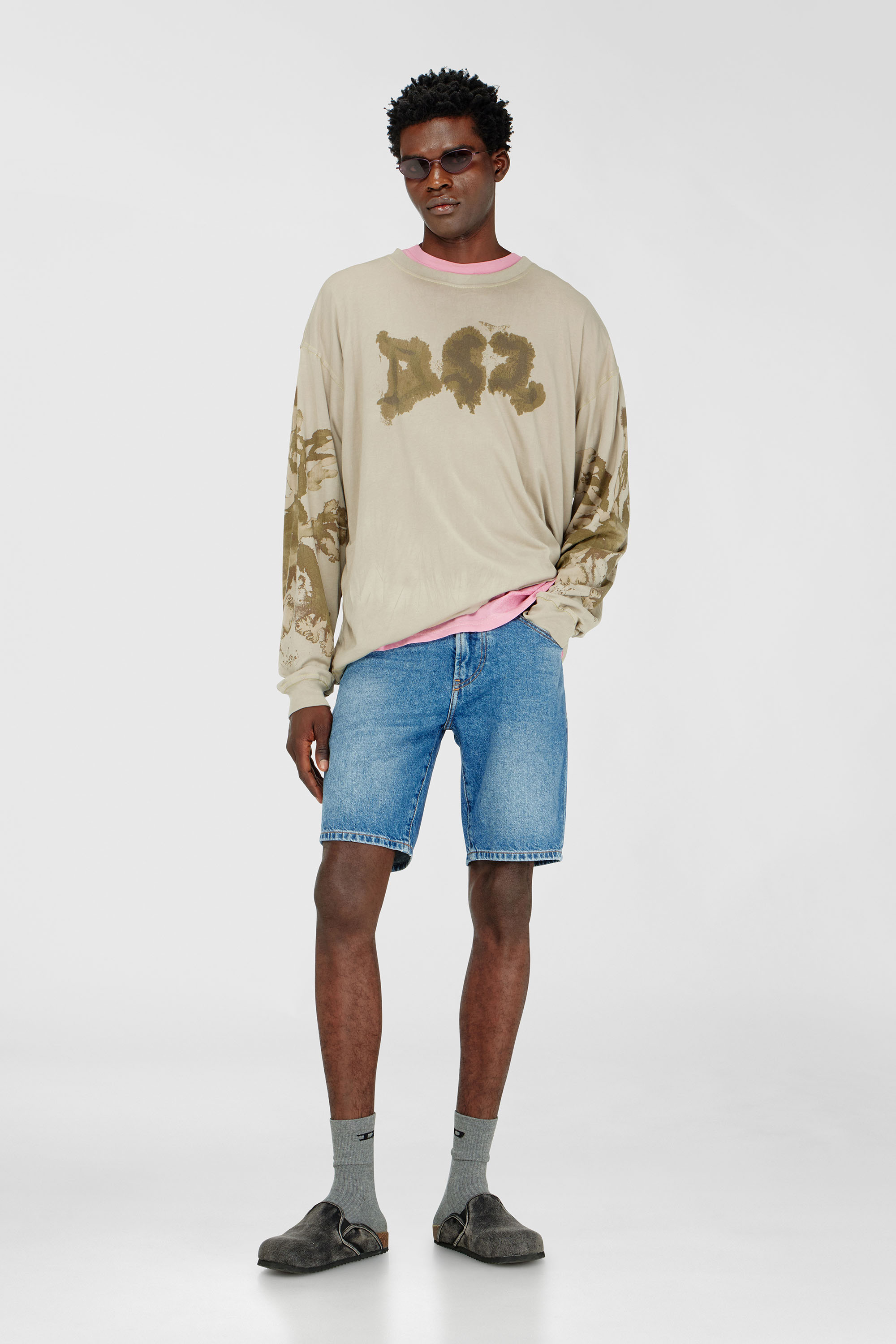 Diesel - D-FIN, Man's Slim shorts in clean-wash denim in Blue - 1