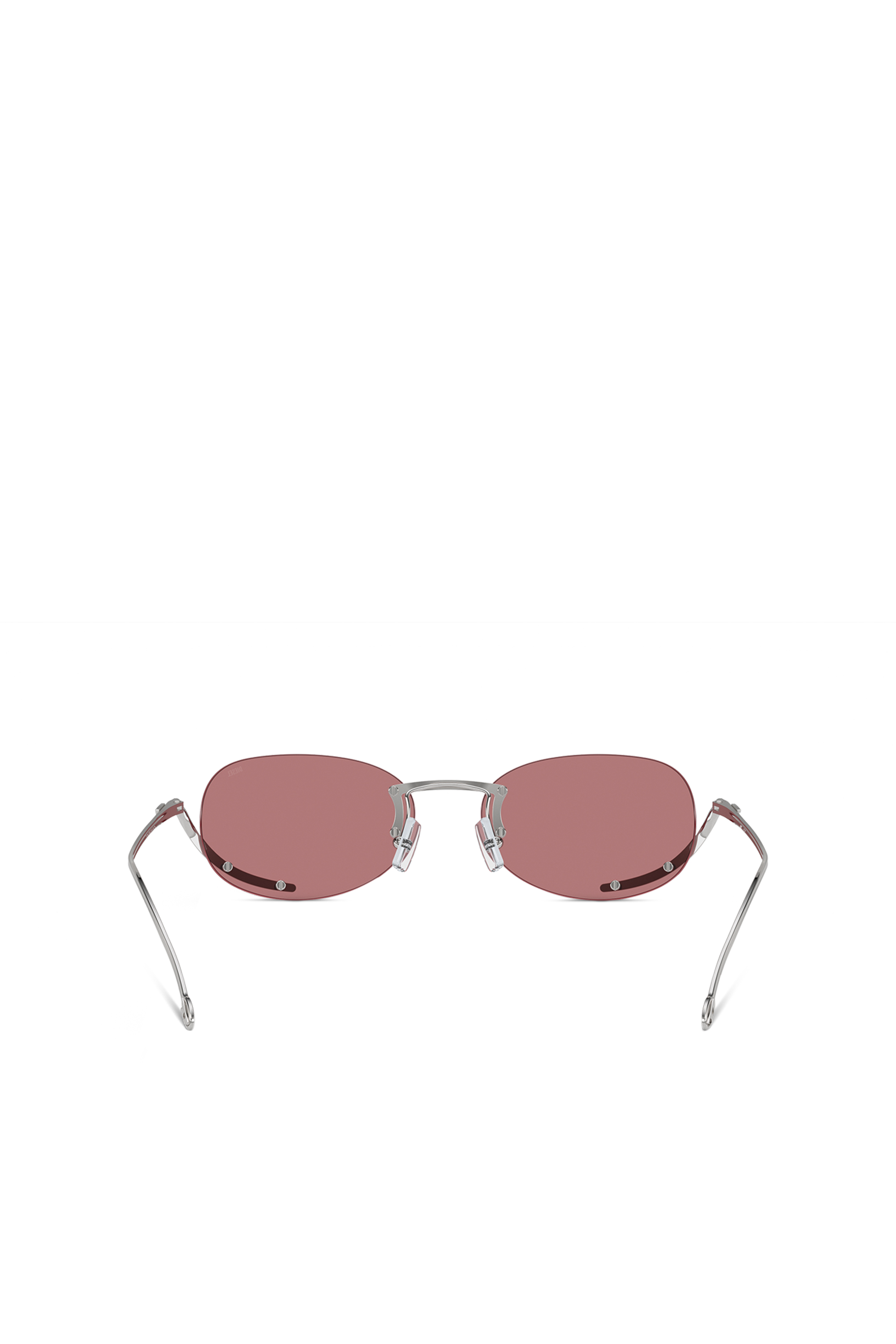 Diesel - 0DL1004, Unisex Oval sunglasses in Pink - Image 3