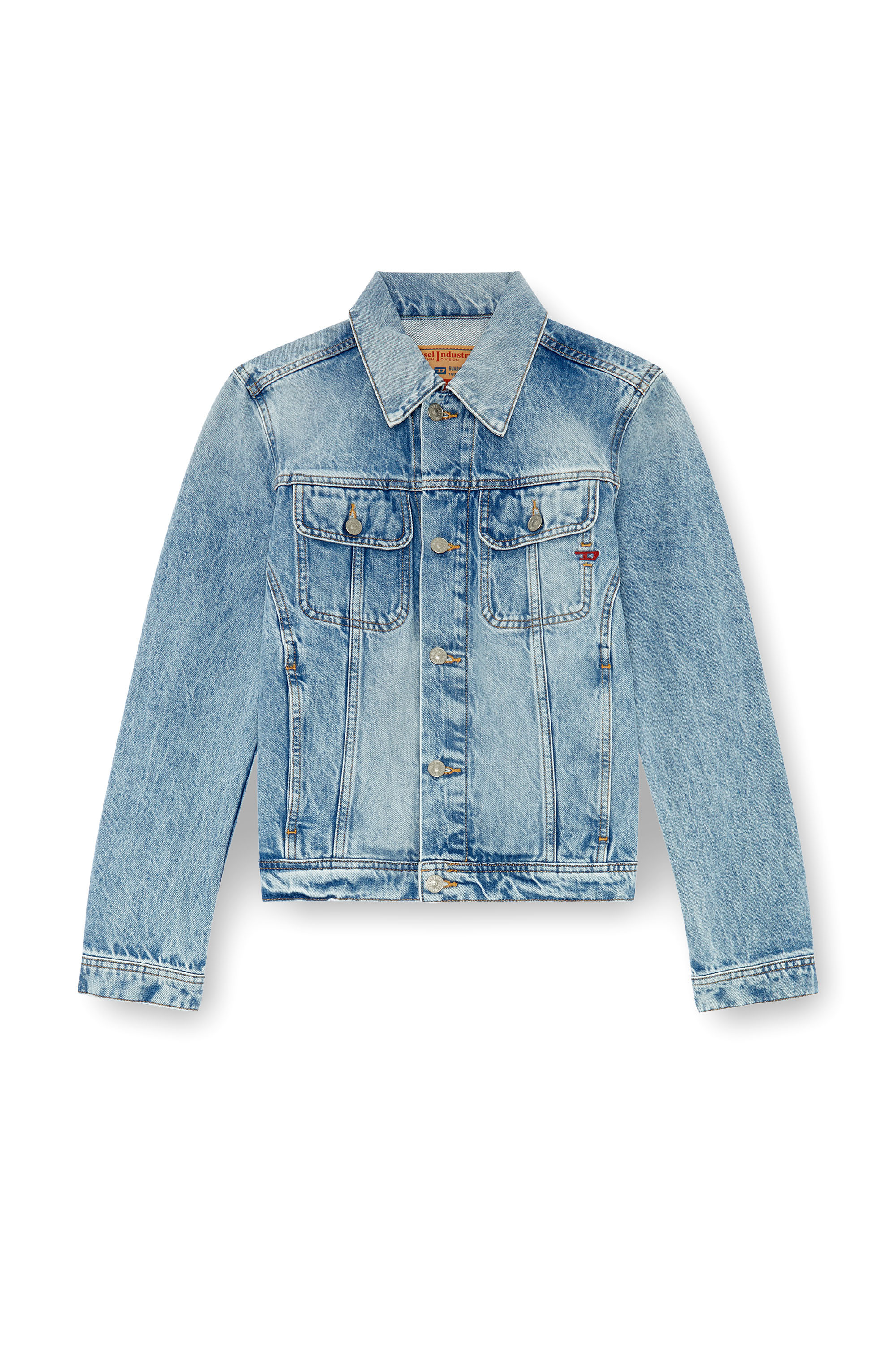 Diesel - DE-BONNY, Woman's Trucker jacket in denim in Light Blue - 3
