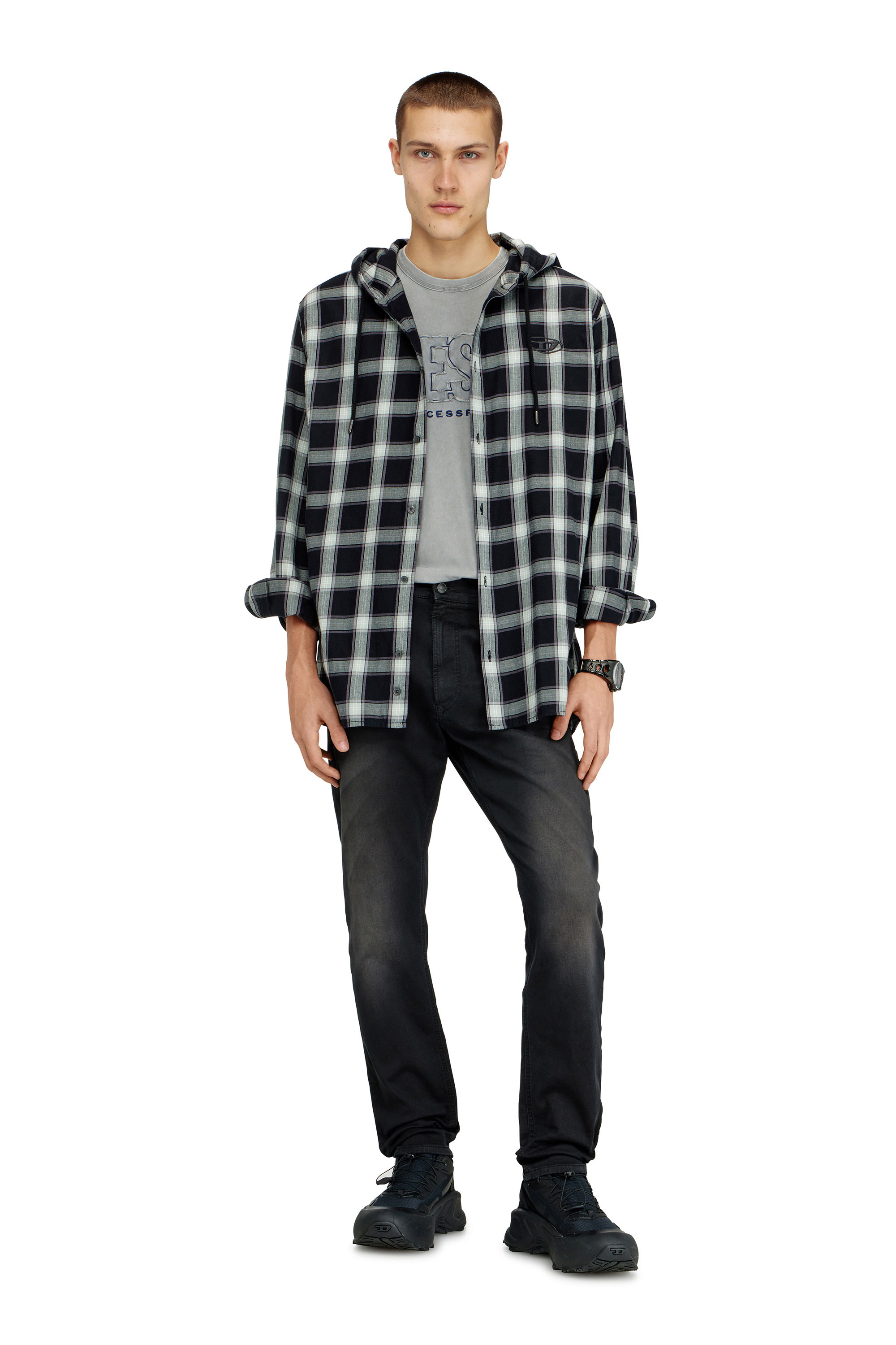 Diesel - Man's Regular 2032 D-Krooley-BW Joggjeans&reg; 0670M, Black - 2