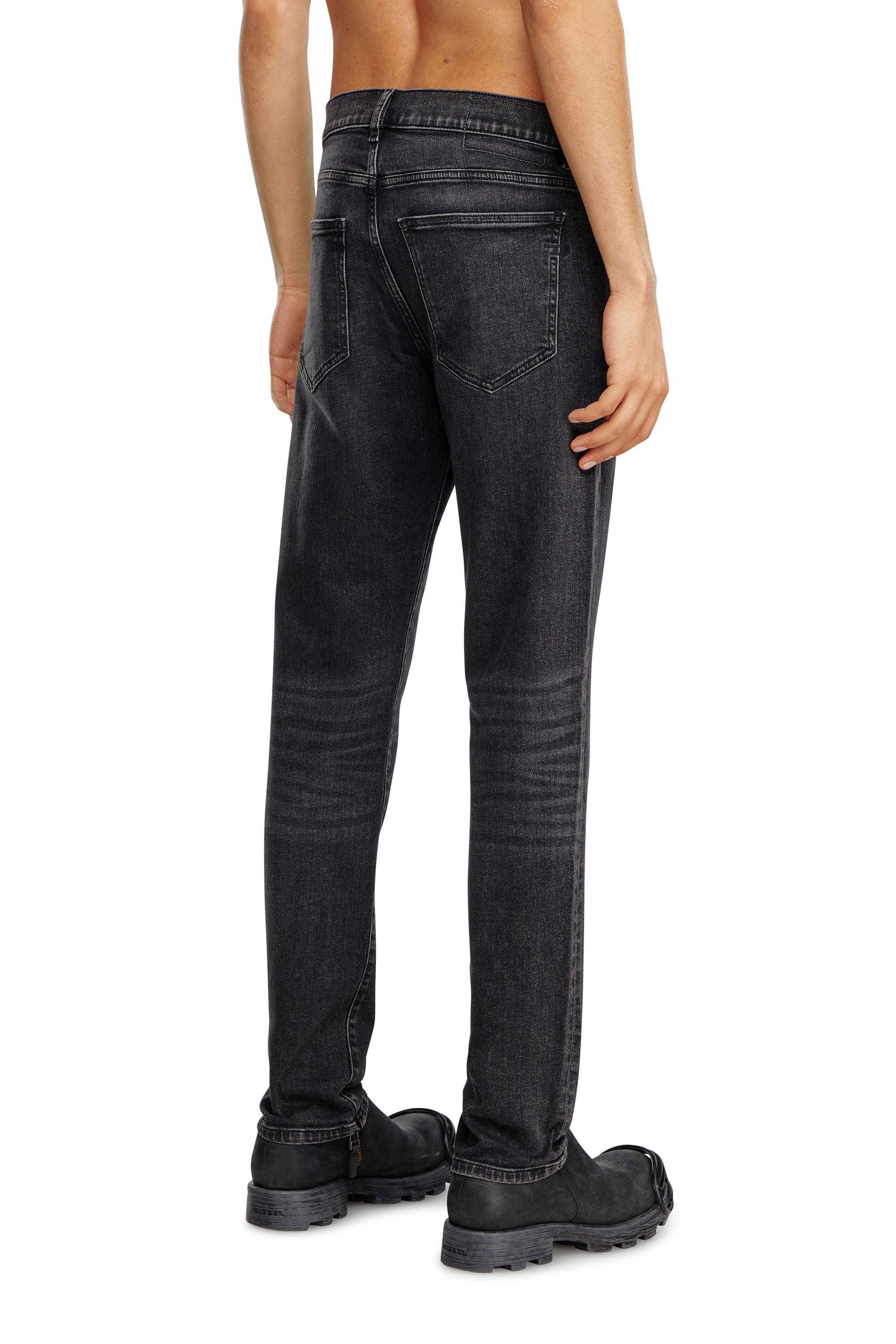 Diesel - Slim Jeans 2019 D-Strukt 09B83, Black/Dark grey - Image 2