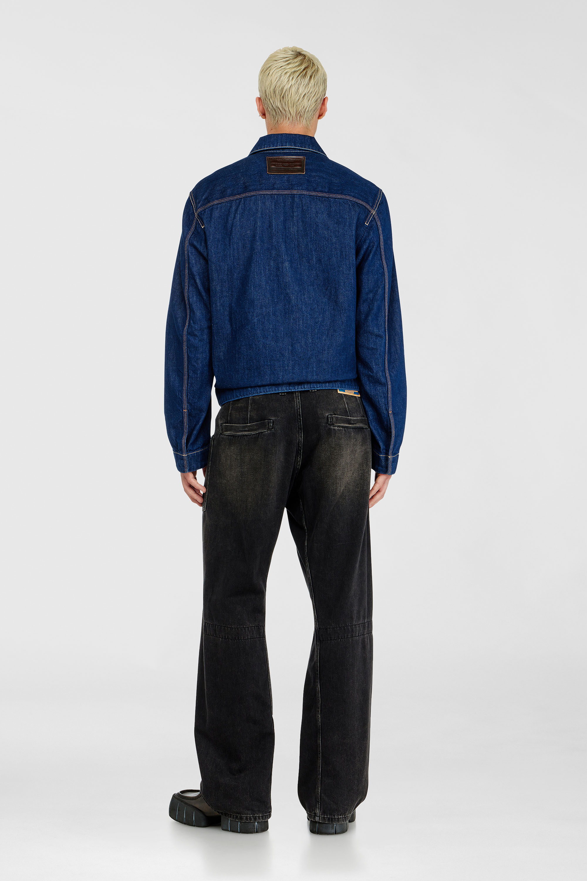 Diesel - Man's Relaxed Jeans D-Zeta 09J96, Black/Dark grey - 3