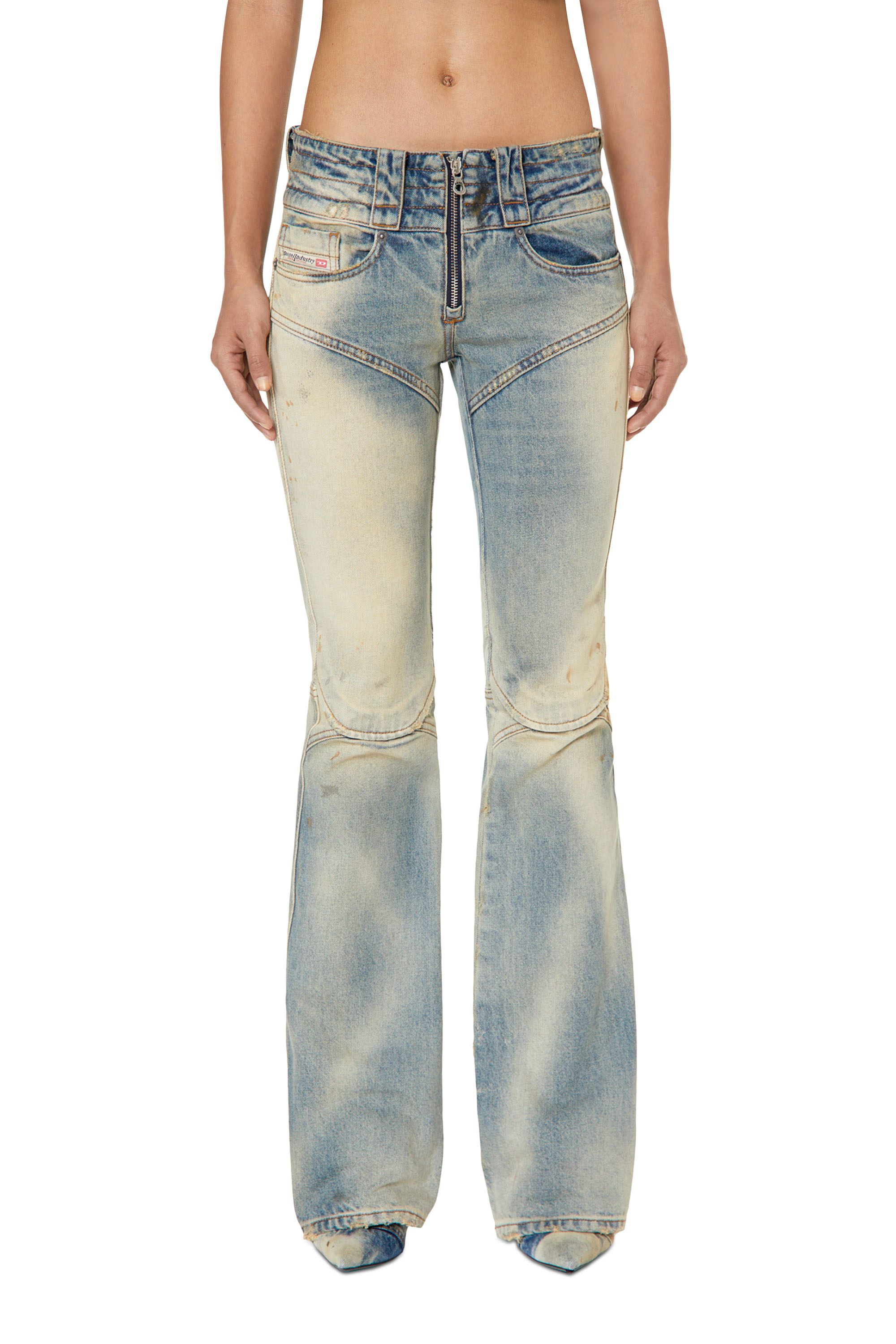 Diesel - Bootcut and Flare Jeans Belthy 0ENAF, Light Blue - Image 1