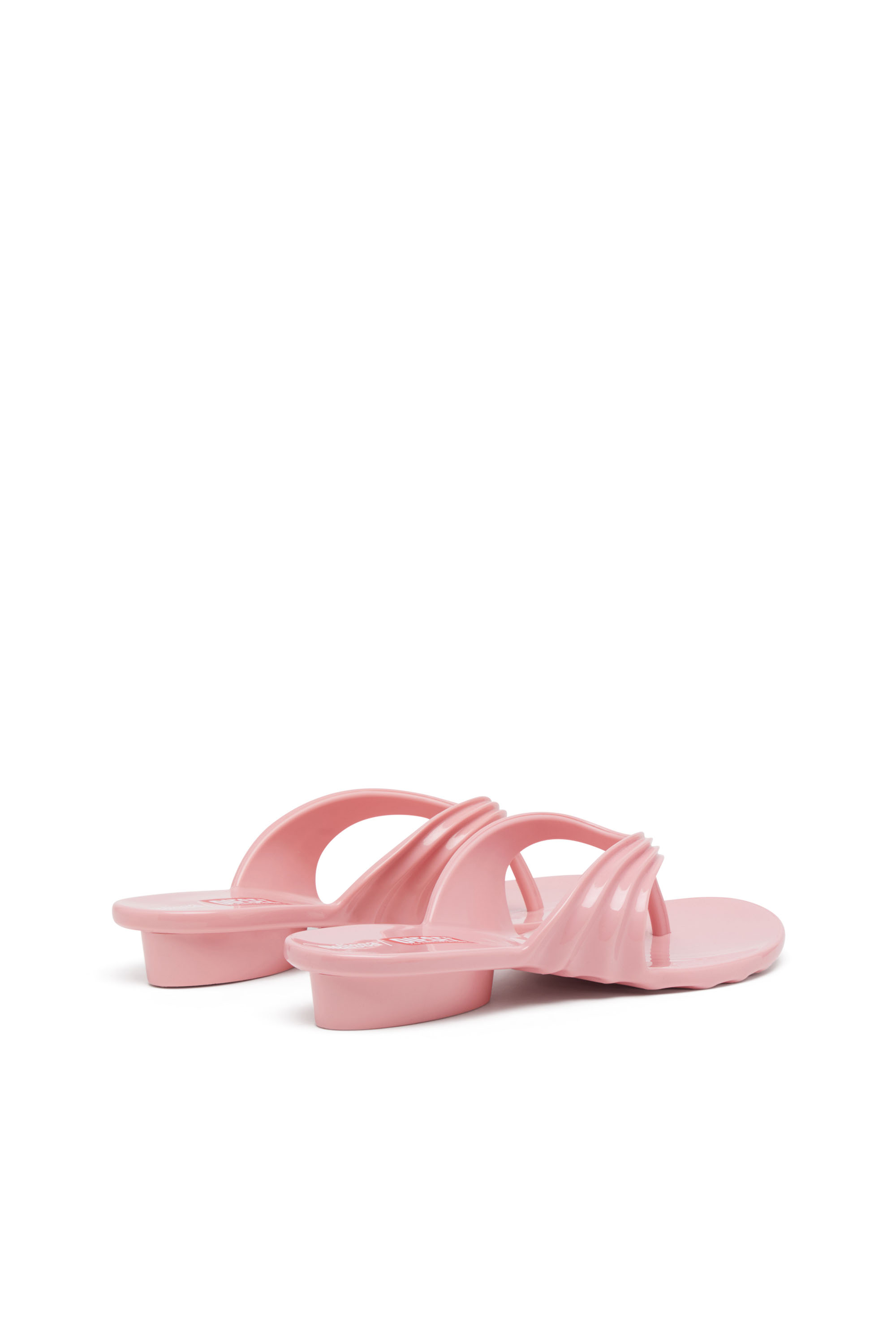 Diesel - MELISSA QUANTUM THONG, Woman's Sculptural flip-flops in Melflex® in Pink - 3
