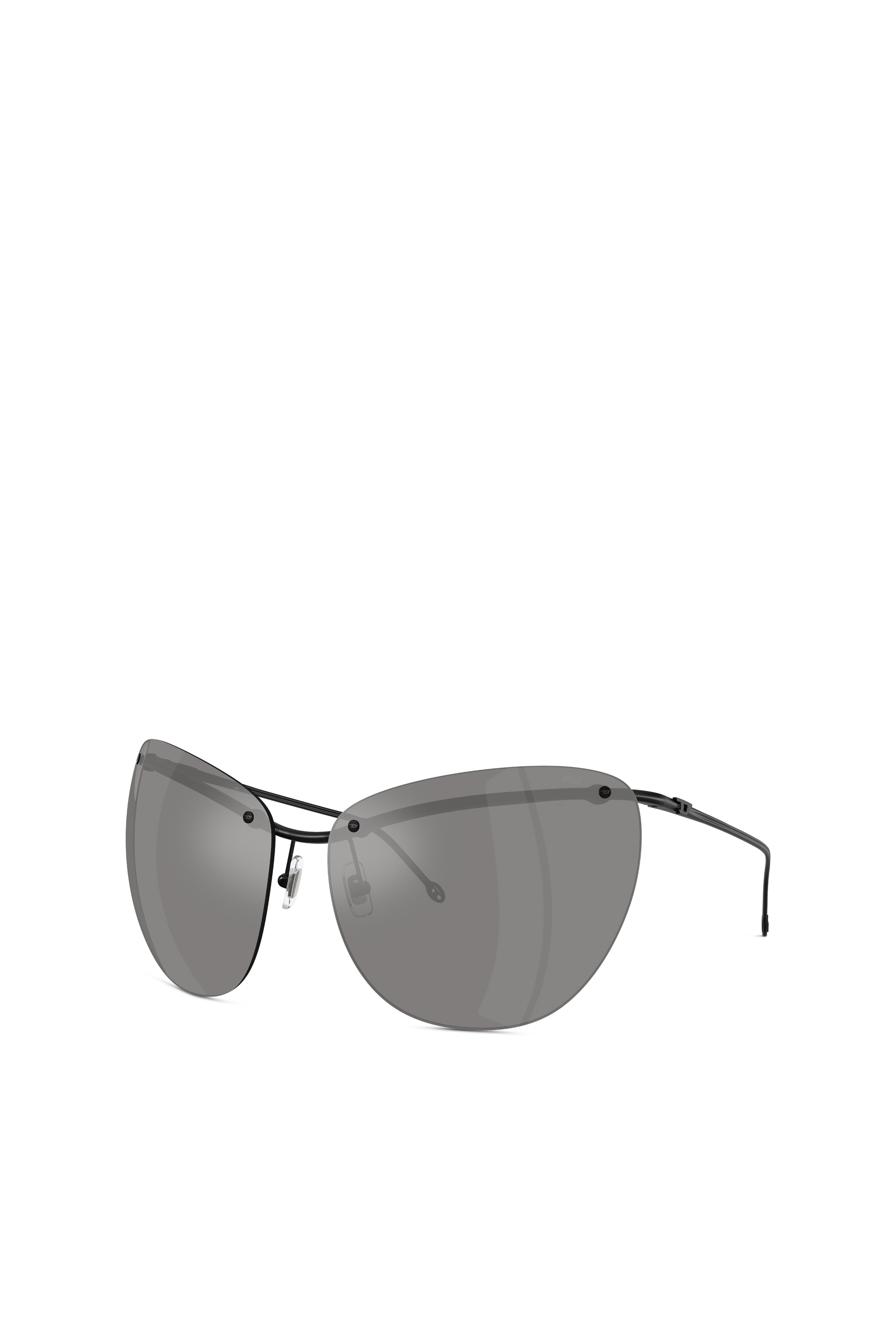 Diesel - 0DL1007, Unisex's Wraparound shape sunglasses in Grey - 4