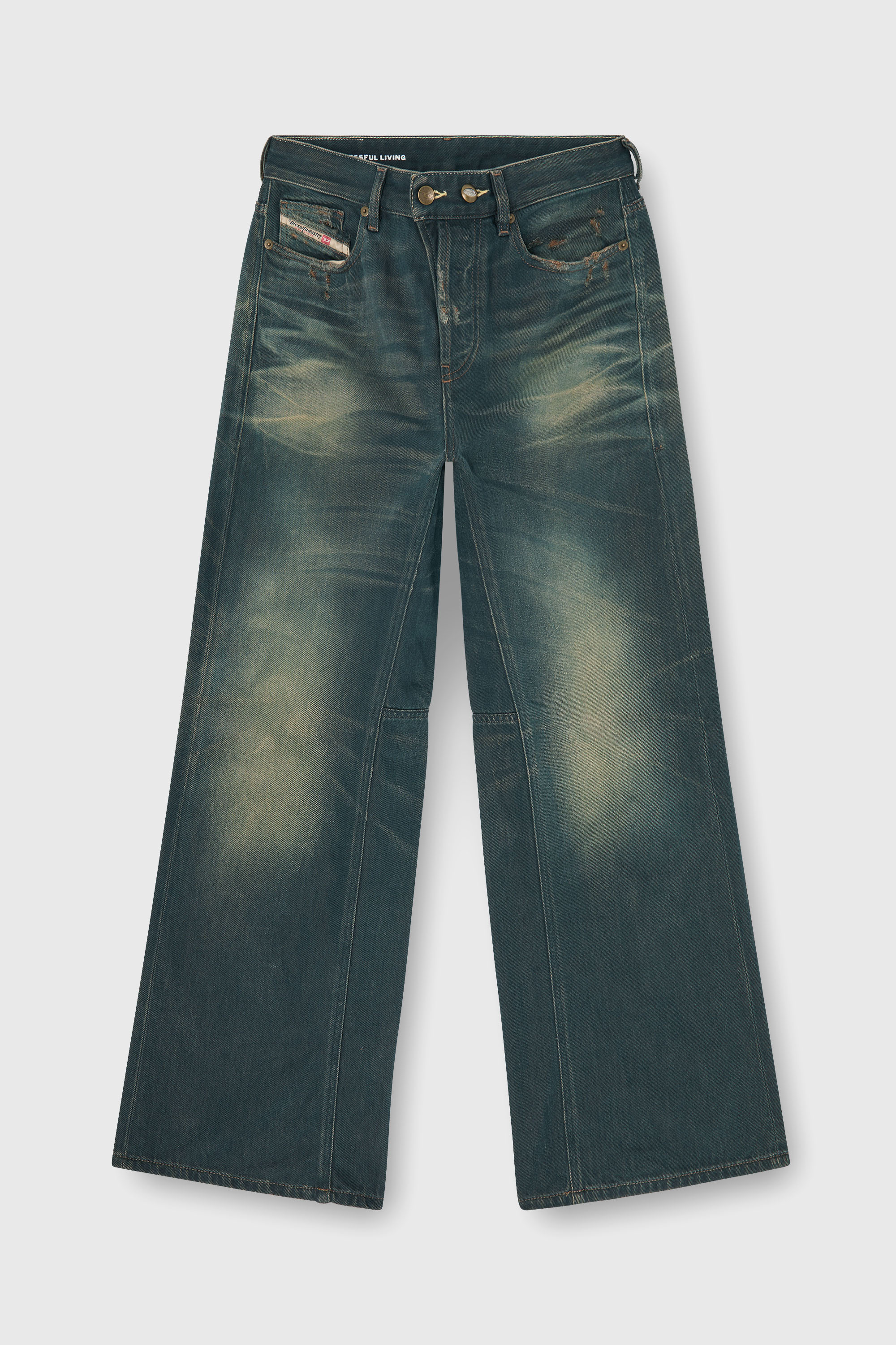 Diesel - Woman's Relaxed Jeans 1996 D-Sire 09P85, Dark Blue - 2